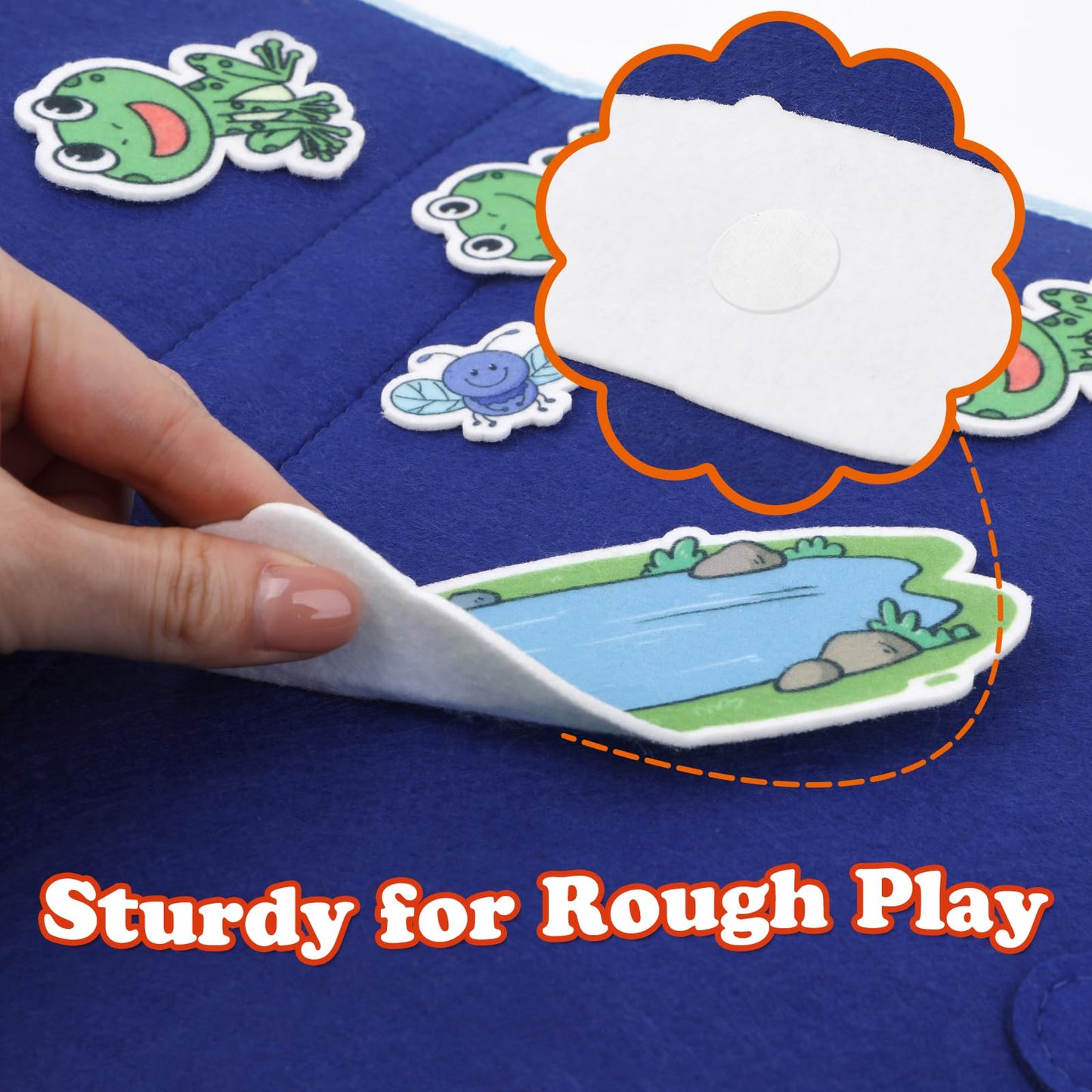 Aizweb Felt Board for Toddlers,Flannel Board Stories for Preschool Learning Activities,Kindergarten Classroom Must Haves,Five Little Monkeys,Five Little Ducks,Daycare Essentials