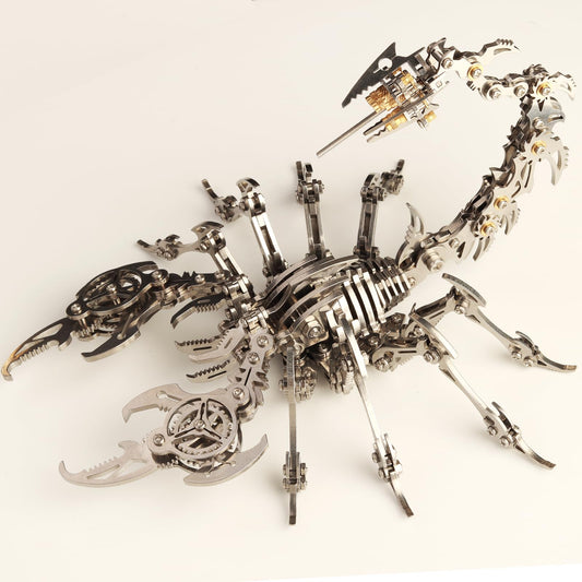 YUEZUDPO 3D Metal Puzzles for Adults, Scorpion 3D Metal Model Kits to Build DIY Colorful 3D Metal Puzzle Ornaments for Adults,Teens Birthday Christmas