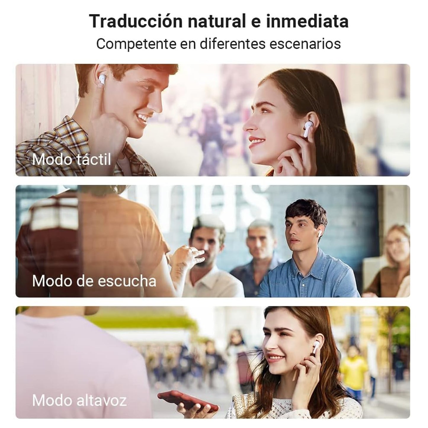 Timekettle M3 3 in 1 Language Translation Earbuds,43 Languages & 96 Accents, Offline Translator, No Subscription,Bluetooth,for Exploring Expat Life Freely, APP Compatible with iOS & Android,White
