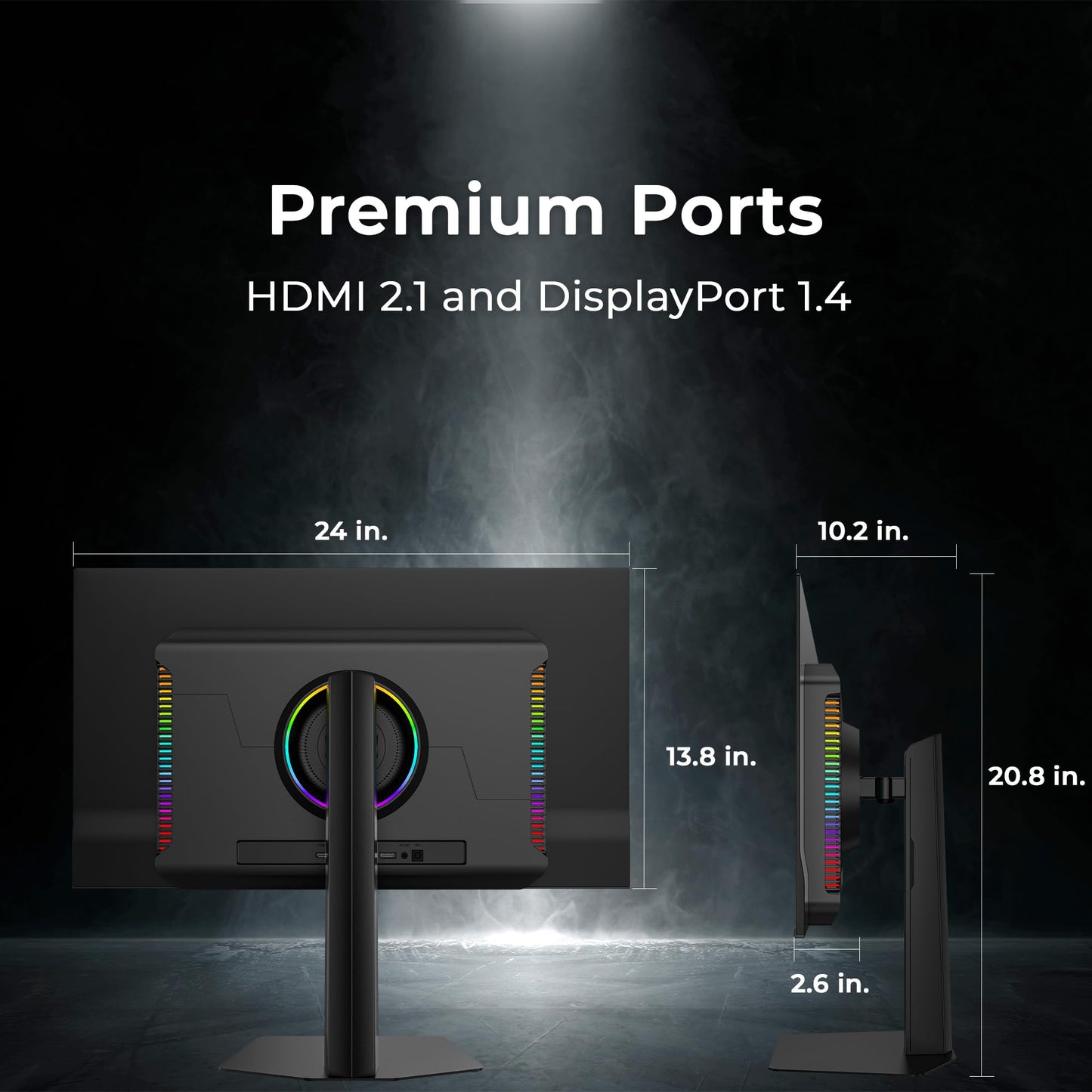 Deco Gear 27 QHD OLED Gaming Monitor | 280Hz 0.03ms Response, HDR400, Adaptive Sync, 99% sRGB, 1.5M:1 Contrast, Borderless Design, Height Adjustable Stand, HDMI 2.1, DisplayPort 1.4