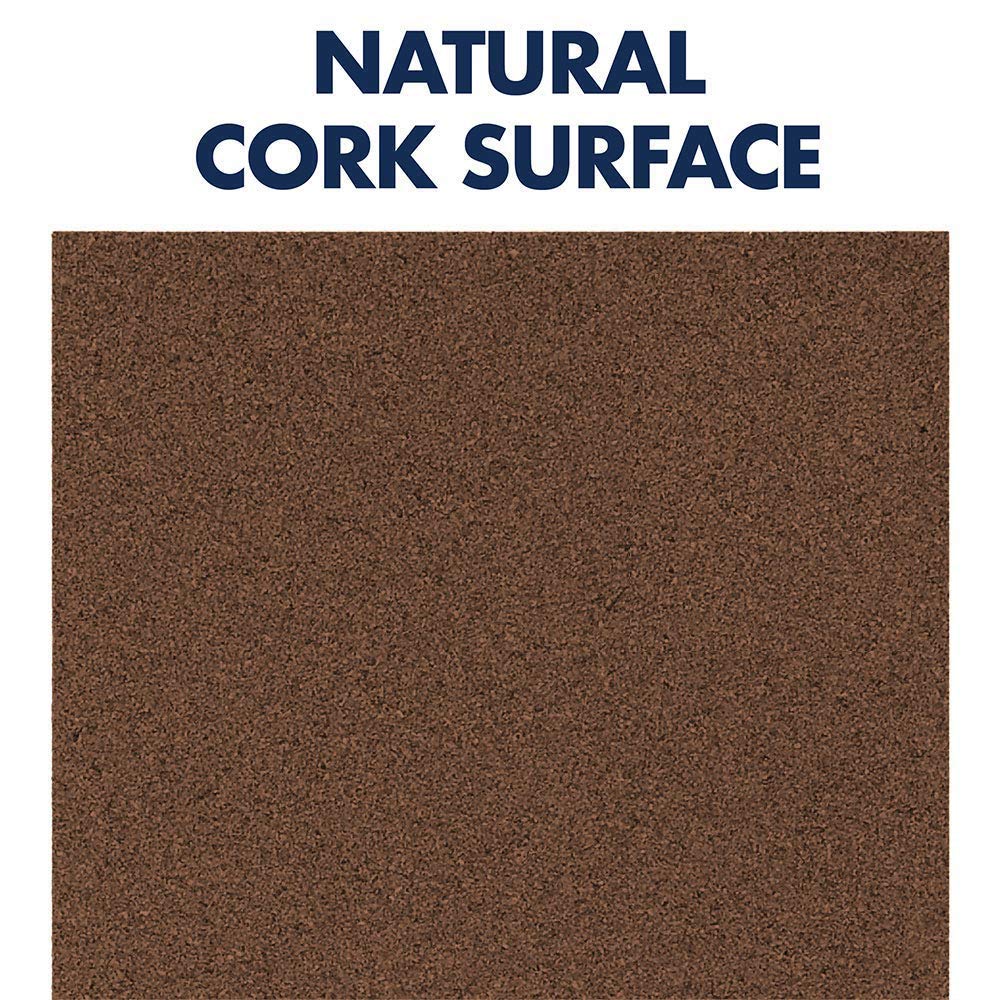 Quartet Cork Tiles, Bulletin Board Cork Panels 12" x 12" x 3/8", Dark Brown, 4 Pack (15050Q)