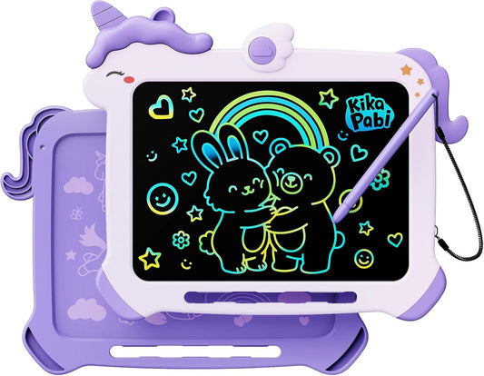 8.5 inch LCD Writing Tablet for Kids, Unicorn Toys Gifts for Girls Aged 3-5, Toddler Girl Kids Educational Travel Toy, Birthday Gift for 3 4 5 6 7 8 9 Year Old Girl (Purple)