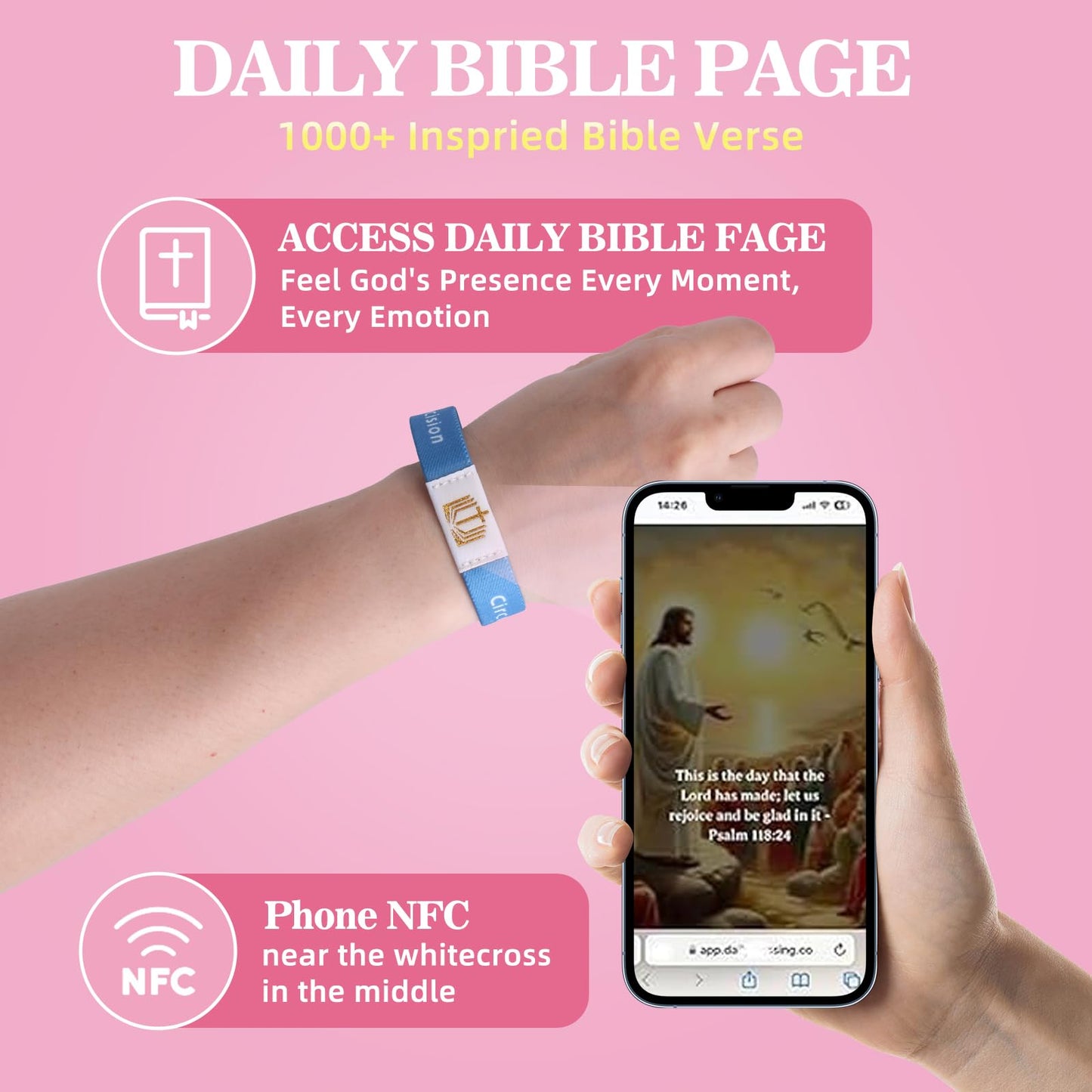 Bible Study Supplies with Daily Bible Verse Bracelets,Bible Journaling Kit for Women with Tabs Notebook and Pen Case Bible Bookmarks highlighters.Bible Tools for Students Beginner, Mom Day Gifts