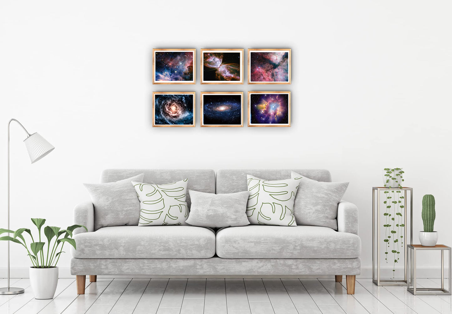 POUSREDE Universe Starry Sky Wall Art Outer Space Fantastic Nebula Galaxy Painting Pictures ，for Bedroom, Lvingroom, Bathroom Decor,Posters for Kids, Boys or Girls Room Set of 9 (8" x10") Unframed