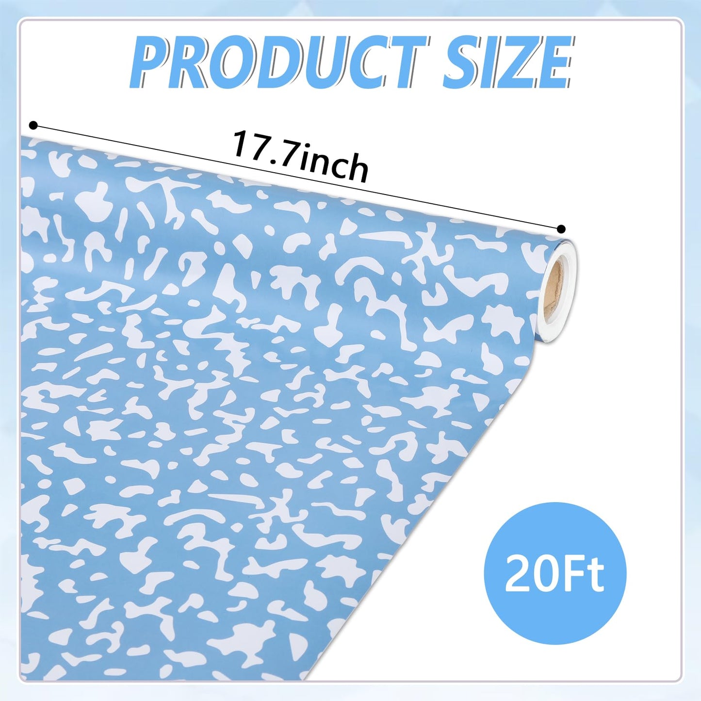 Composition Blue Bulletin Board Paper Roll Blue Dot Bulletin Board Background Paper Fade Resistant Classroom Decoration Poster for Art Craft DIY Projects Home Office Wall Party Supplies 17.7in x 20ft