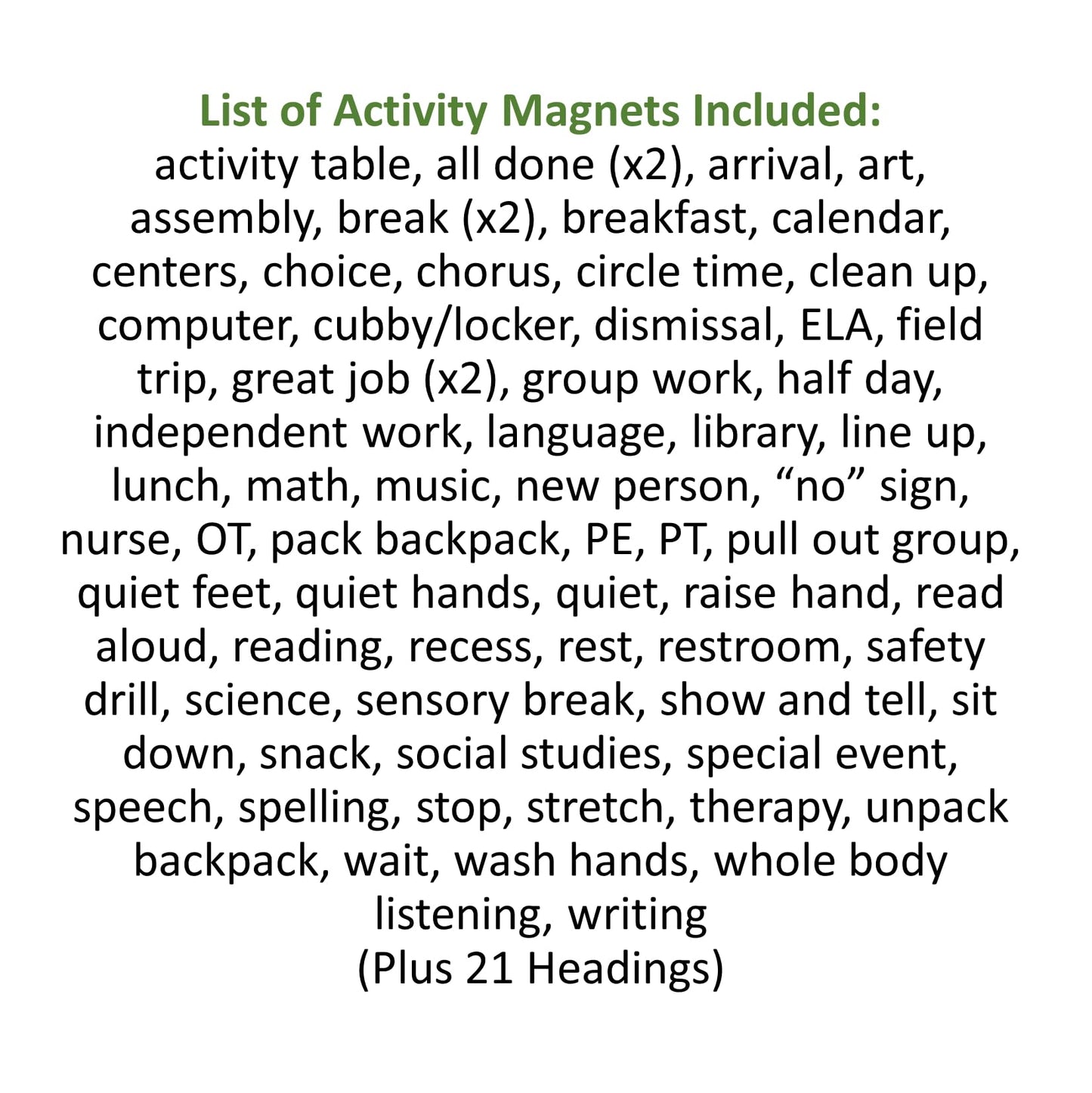 SchKIDules Magnetic Visual Schedule & Progress Chart for School; 2-Sided 18” Folding Board Plus 141 Magnets for Daily Routines, Positive Behavioral Supports, Special Ed, Preschool, ADHD & Autism