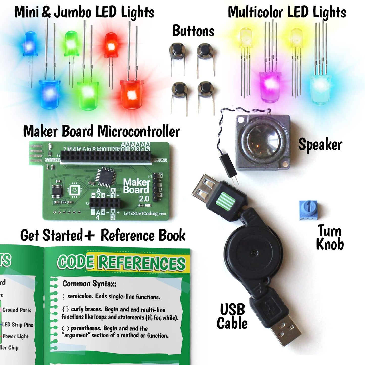 Base Kit Computer Coding Game for Kids 8-12+ and Teens to Learn Code & Electronics. Great STEM Gift for Boys & Girls for Real C++ Coding with Over 60 Projects Included.