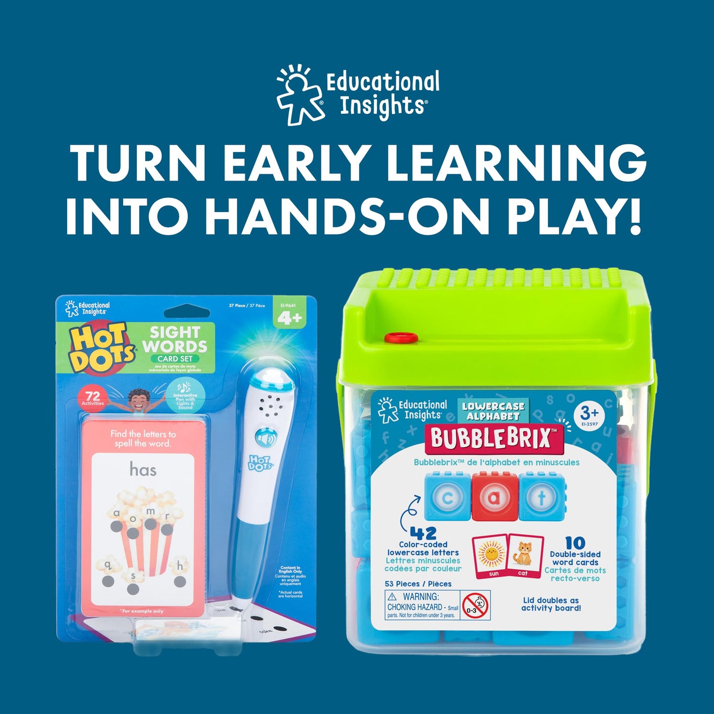 Educational Insights Hot Dots Getting Ready for School - Preschool Learning Activities with Interactive Pen, Preschool Prep and Kindergarten Workbooks, Flash Cards and Learning Books for 3 and Up Year Olds