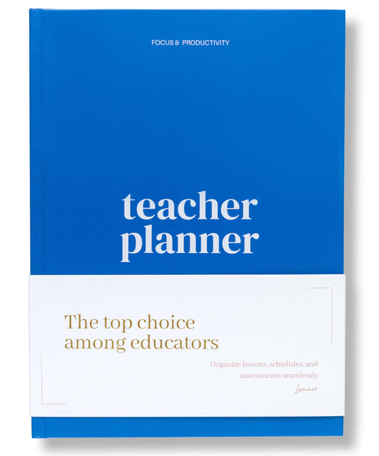 Lamare Teacher Planner 2026-2027 – Hardcover Undated Planner & Lesson Planner Book for Teachers with Class Schedule, Student Info & Weekly Planning - 8x11"
