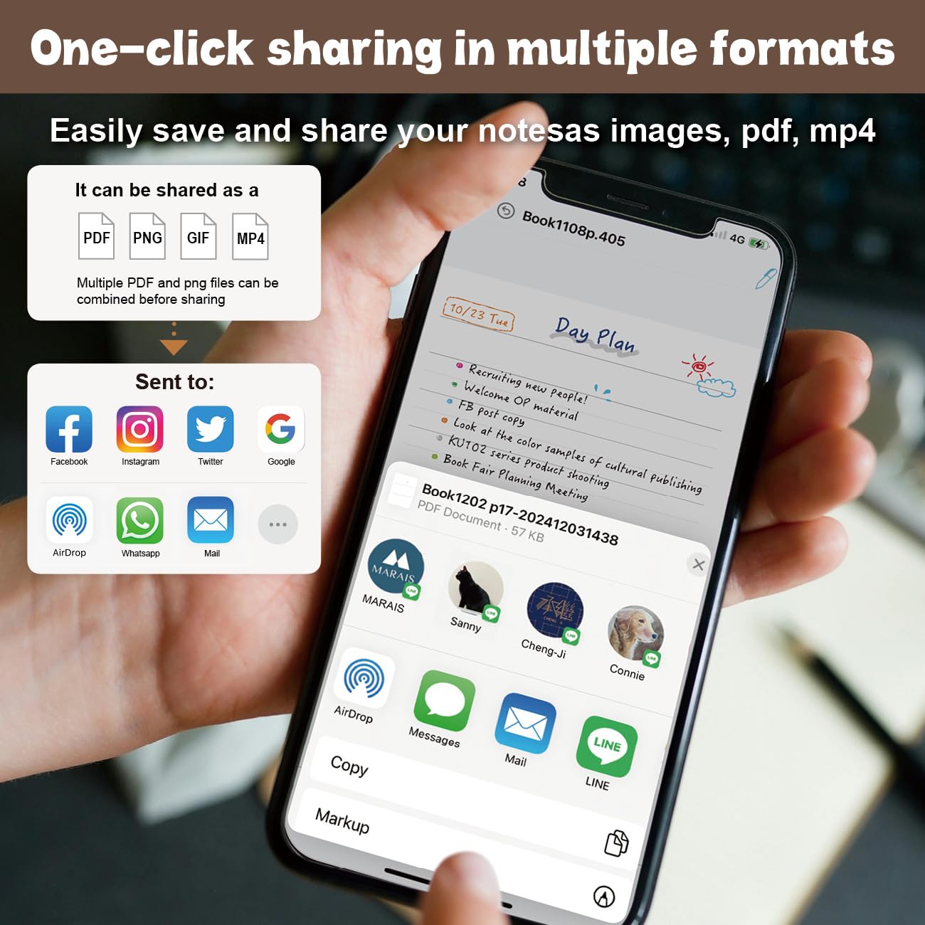 Ophaya Sync Smart Pen and A5 Notebook(5-Pack) for Note Taking| Gifts for Adults Women Men Coworkers Teachers Students Guest Friends | Sync Notes to Phone/Tablet Instantly/Convert to Text