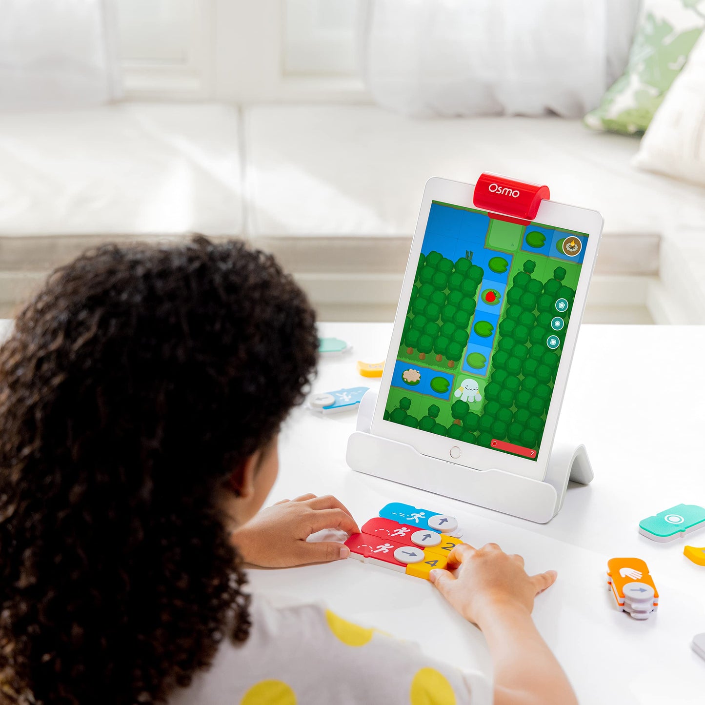 Osmo - Coding Starter Kit for iPad-3 Educational Learning Games-Ages 5-10+ Learn to Code, Basics Puzzles-STEM Toy-Logic, Fundamentals(Osmo iPad Base Included)