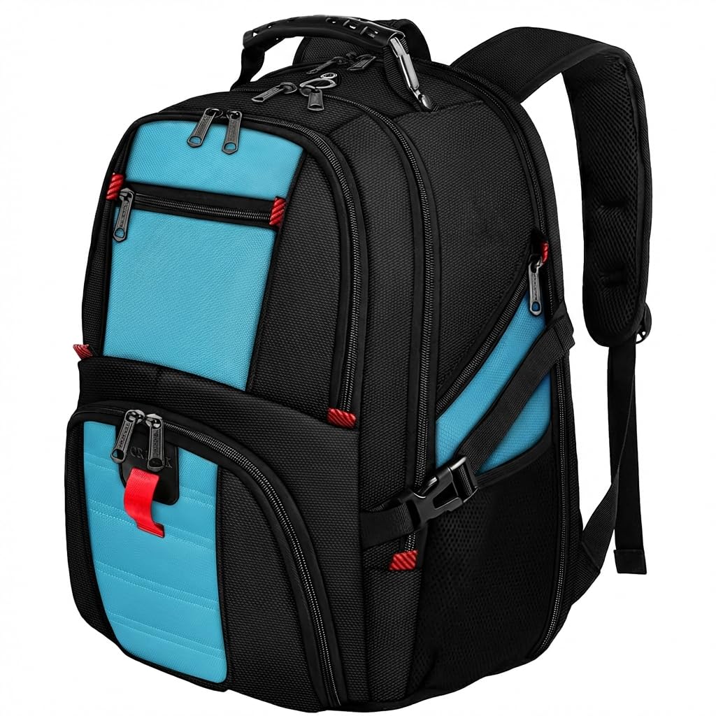 YOREPEK Large Backpack for Men, Extra Large Laptop Backpacks for Men Women, Water Resistant Travel Backpack Airline Approved Business Work Bag Fits 17 Inch Computer, Black