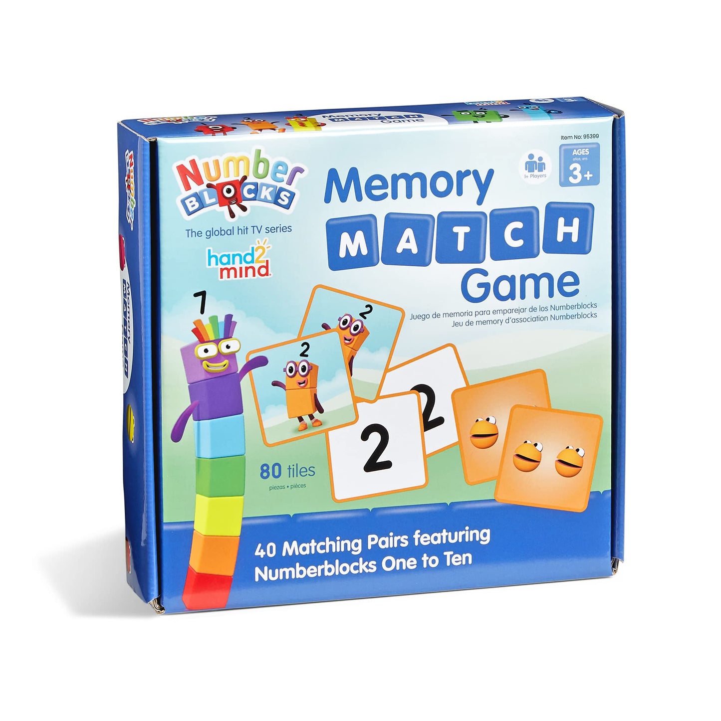 hand2mind Numberblocks Memory Match Game, Matching Card Game, Numbers for Toddlers, Kindergarten Math Toys, Counting Toys, Preschool Learning Activities, Kids Birthday Gift, Easter Basket Stuffers