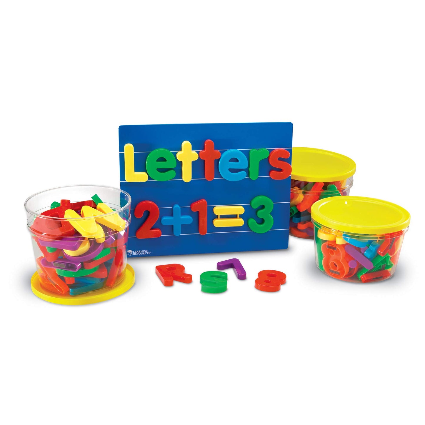 Learning Resources Jumbo Magnetic Letters & Numbers Combo Set - 80 Pieces, Ages 3+ Toddler Learning Toys, ABC for Toddlers