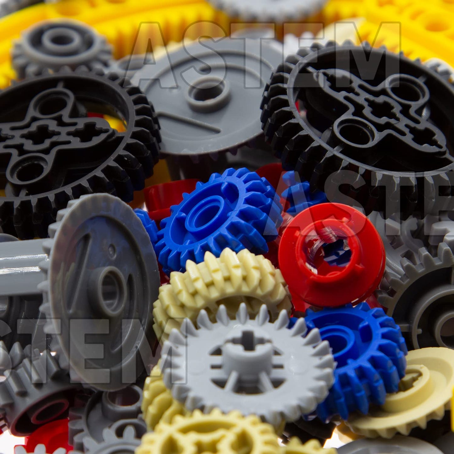 ASTEM 699pcs Technic-Parts-Gears Axle-Pin-Connector Compatible with Technical Cam Worm Cogs Gears Steering Parts Differential Engine Kit.