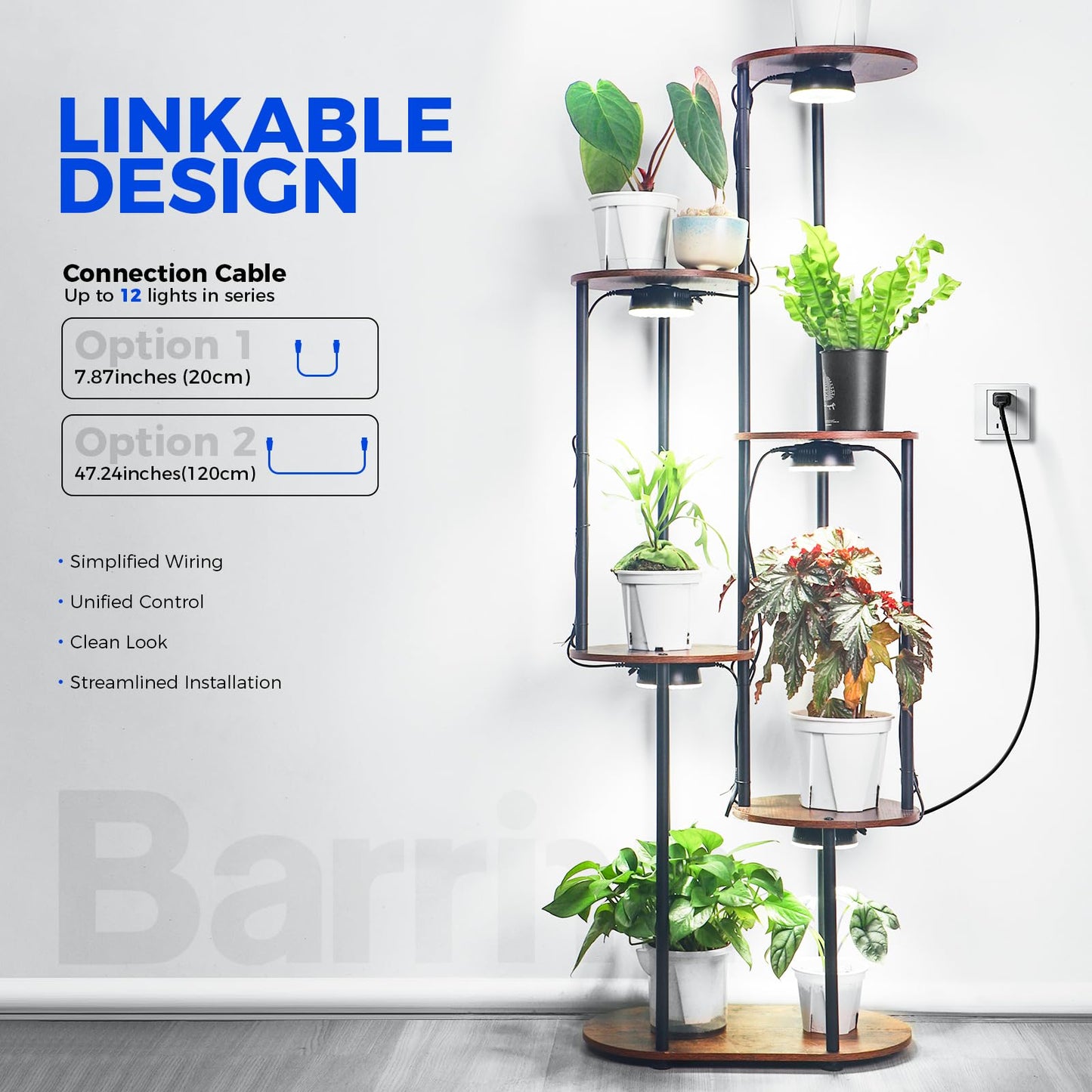 Barrina Puck Grow Light, Full Spectrum 18W (2 x 9W), 5000K, 2 Packs with Timer, Dimmable, Model OG09-B2T,