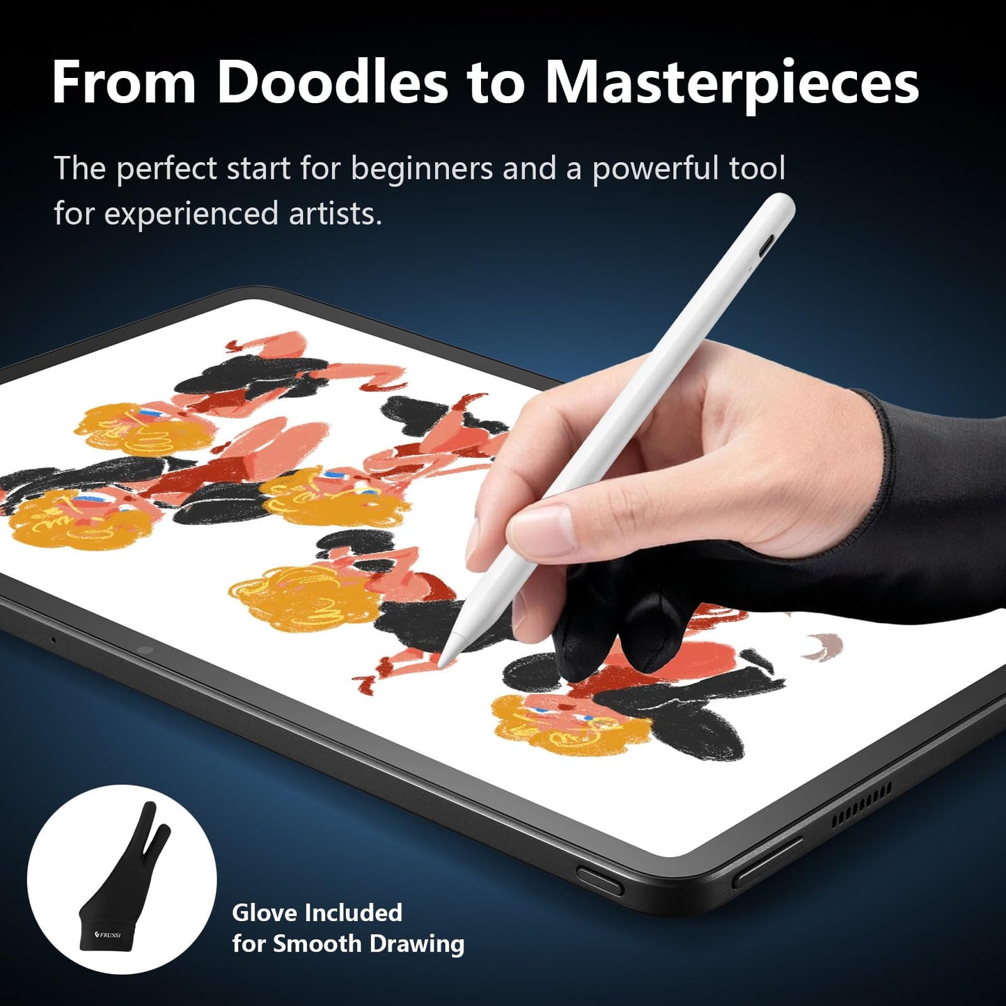 RubensTab T12 Standalone Drawing Tablet No Computer Needed,12 inch FHD Display,Octa-Core CPU,Pre-Installed Drawing Apps & Tutorials,More Bonus Items for Beginners, Artists, Students