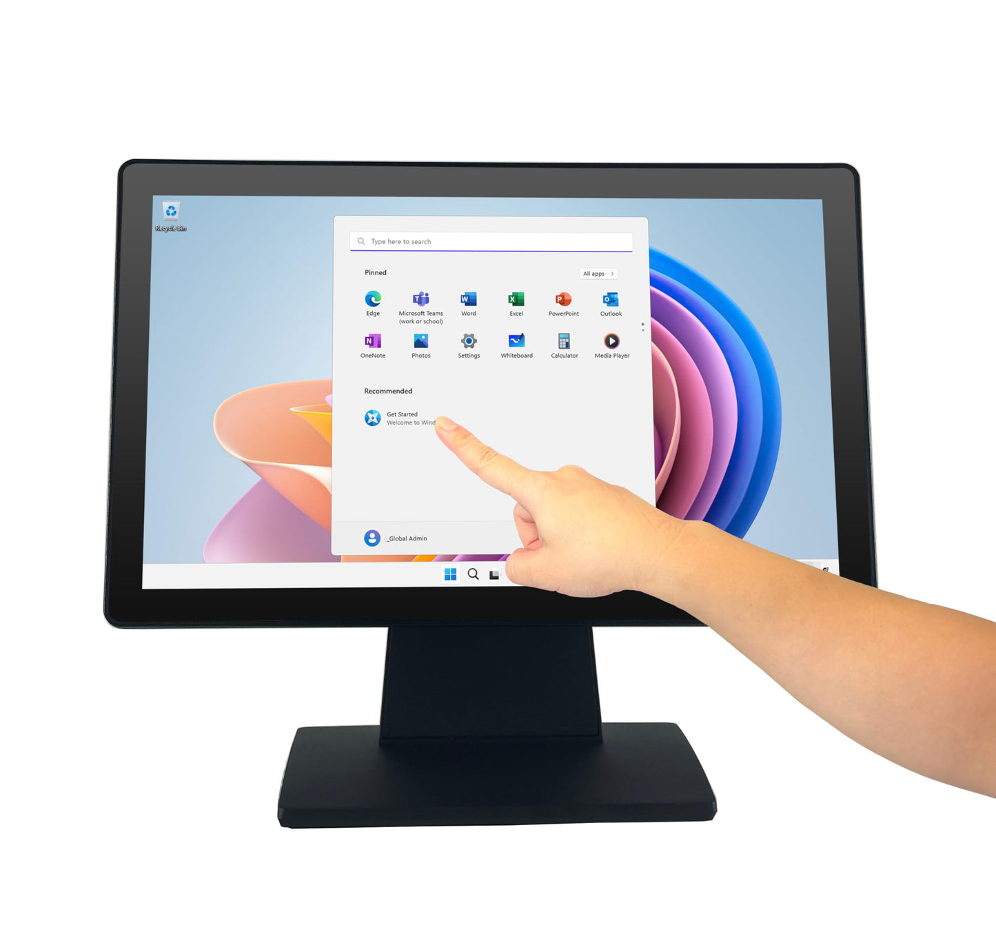 ANGEL POS Commercial Grade 17.3 Inch 1920 x 1080 FHD Touchscreen POS Monitor, 10 Points Touch HDMI VGA, Waterproof Dustproof Screen, Indusitrial, Office, Retail, Gym, Warehouse
