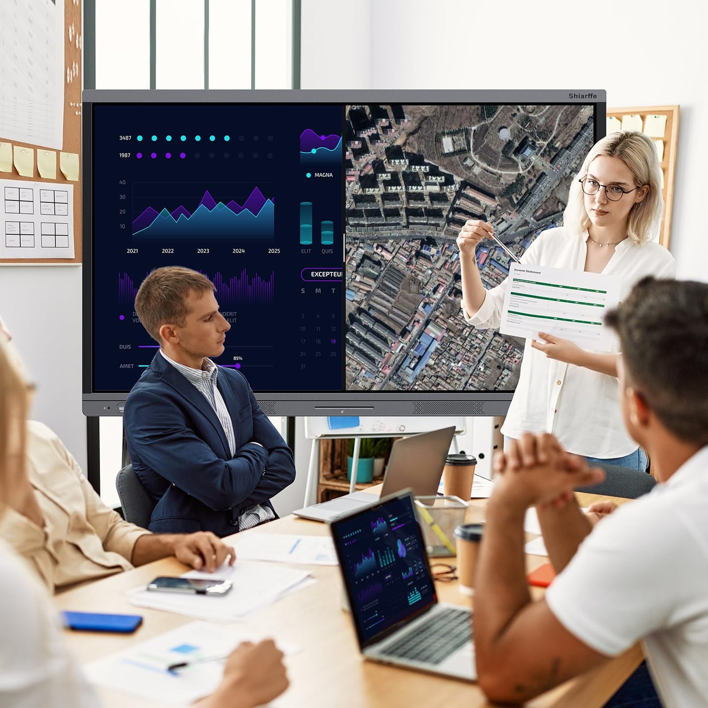 Shiarffe X5 Smart Board 4K 86 Inch Interactive Whiteboard