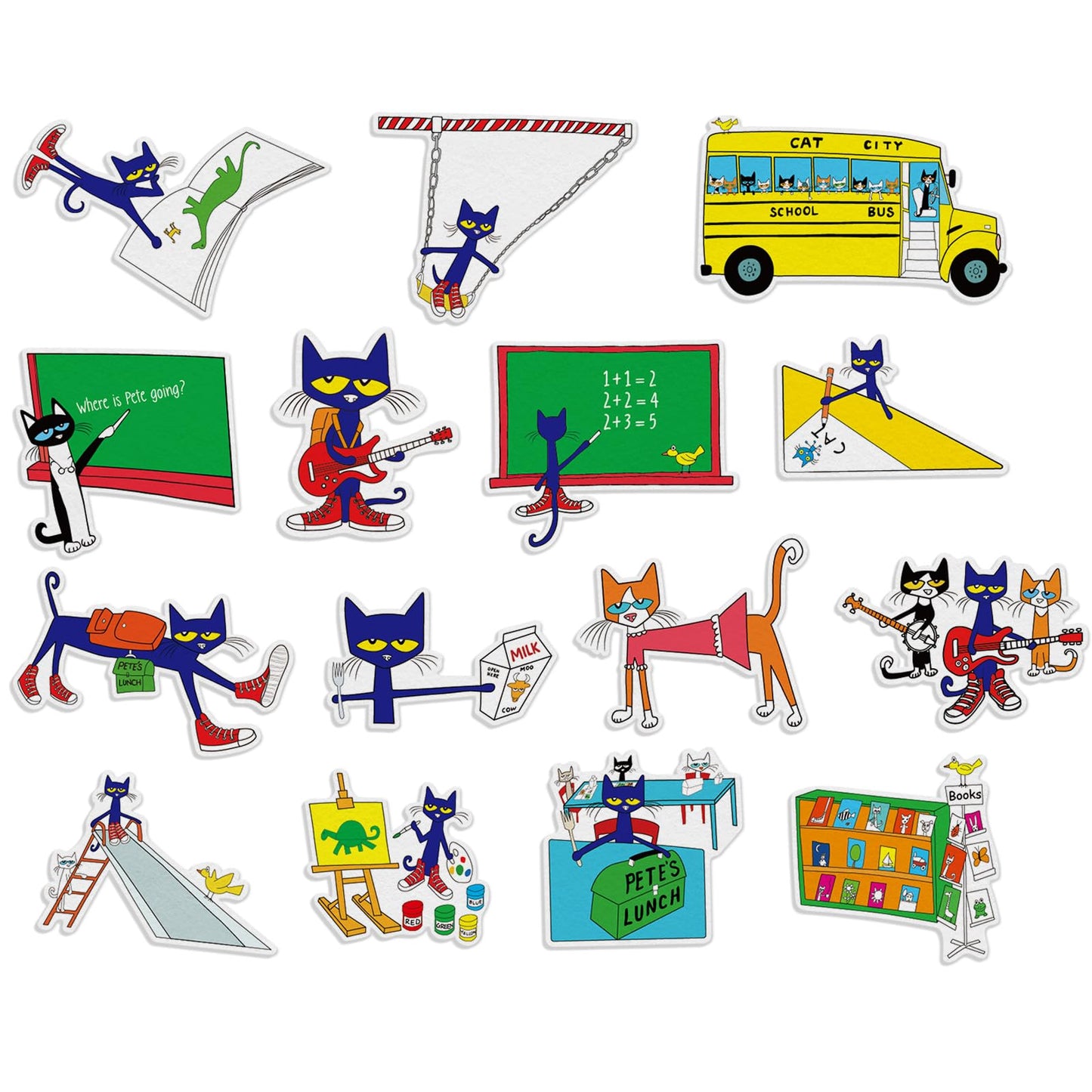 Ai fsem Pete the Cat Where Am I Felt Board Story Sets Classroom Must Haves Speech Therapy Materials Flannel Board for the Classroom Teacher Play Set