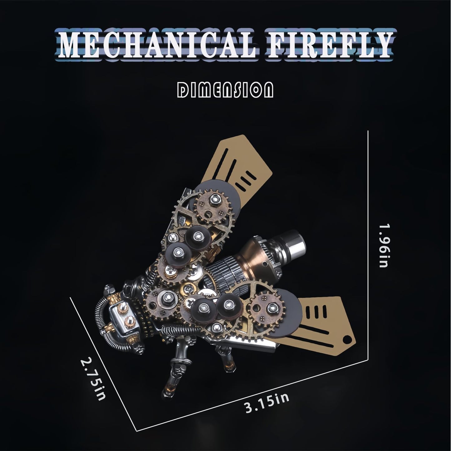 Adult 3D Metal Puzzle, Punk Insect Model Set, 3D Metal Puzzle Mechanical Insect Building Blocks, Fun DIY Assembly, high-end Men's Gifts.