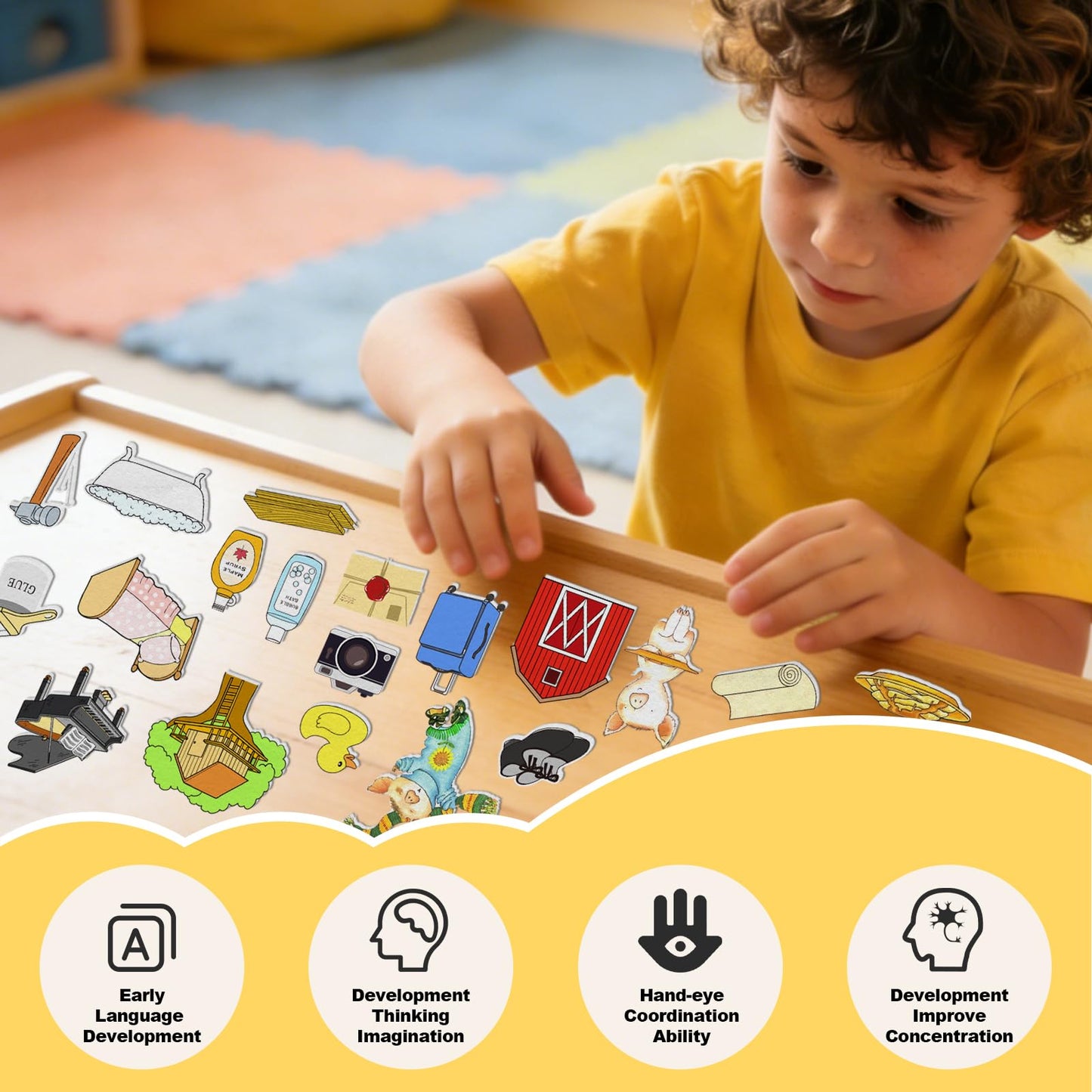Thryvomniq If You Give a Pig a Pancake Story Time Felt Toys Felt Board Story Sets Performance Props Kindergarten Storytelling Learnning Activity