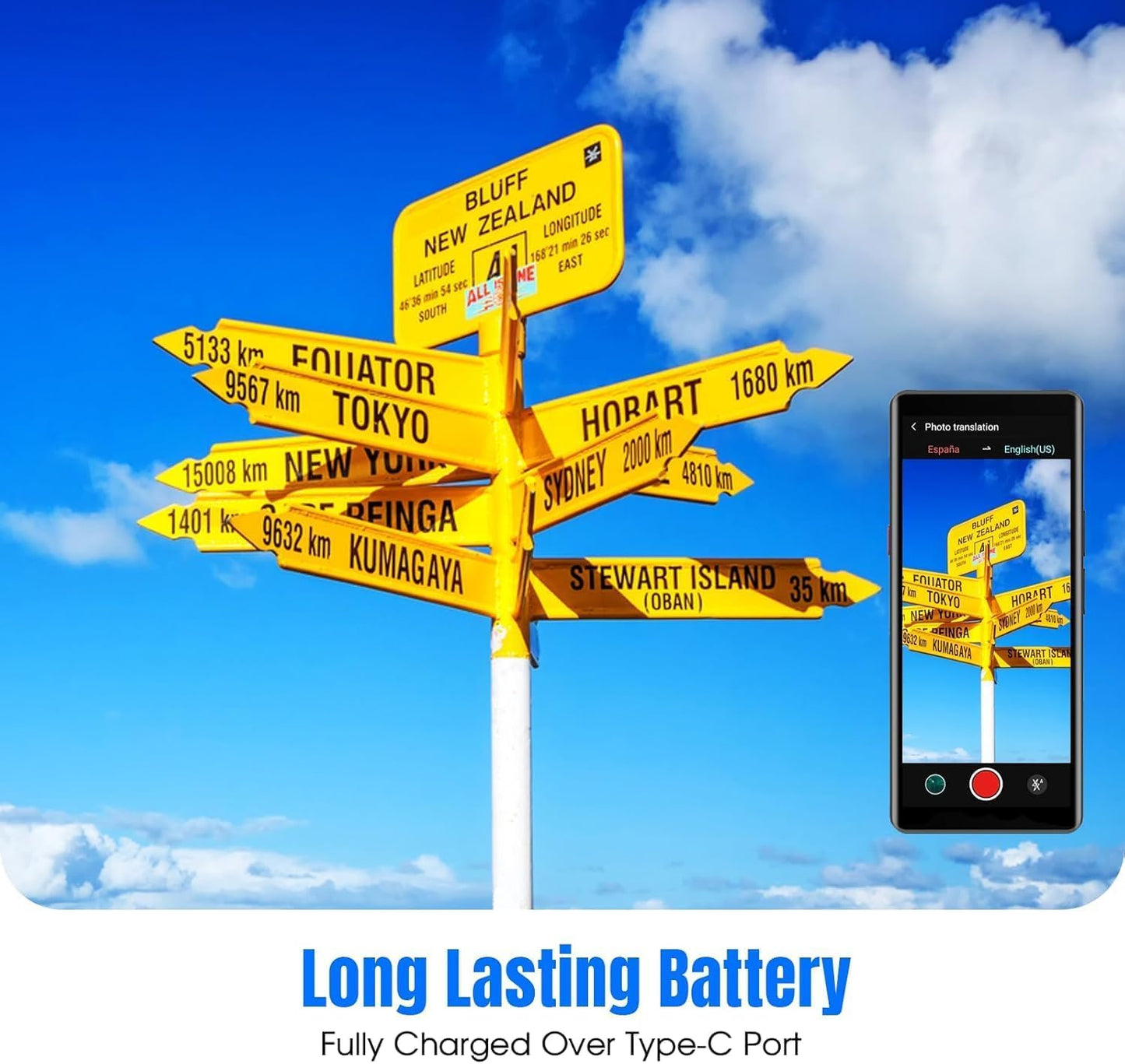 2025 Language Translator Device: Offline/Real-Time/High-Accuracy Device with 139+ Languages, Voice/Text/Offline/Photo/AI Instant Two-Way Translation, Ideal for Travel/Business/Learning