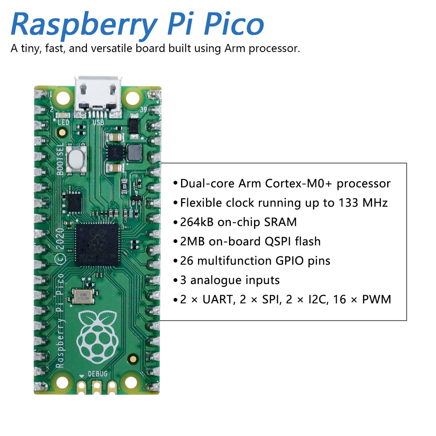 Freenove Mecanum Wheel Car Kit for Raspberry Pi Pico (Included) (Compatible with Arduino IDE), Dot Matrix Expressions, Obstacle Avoidance, Line Tracking, Light Tracing, Colorful Light