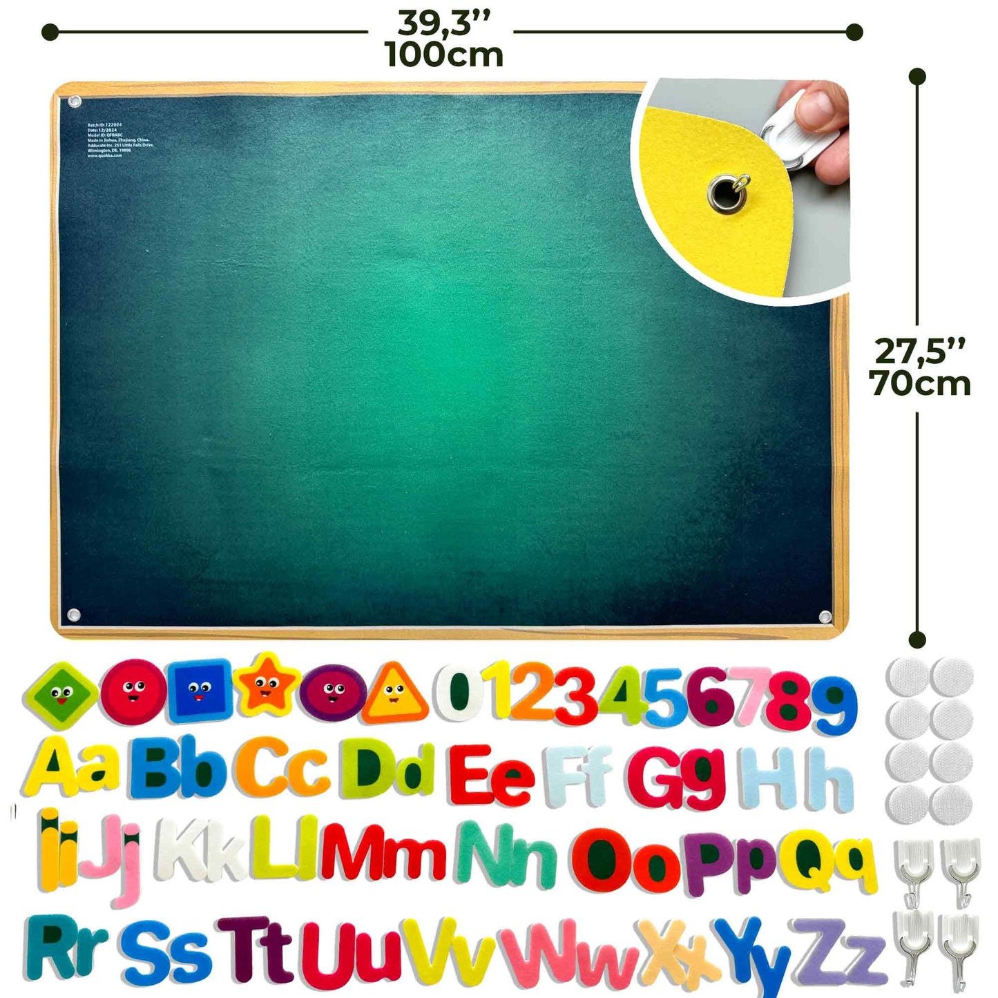 QUOKKA USA Felt Board for Kids 3-5 Years Old - Social Emotional Preschool Learning Activities for Ages 3-5 - Educational Flannel Toy Speech Therapy Gift