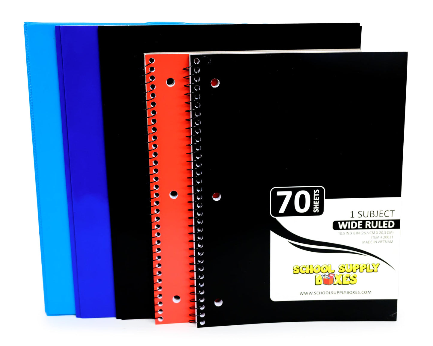 Back to School Essentials Supplies Kit Bundle for K-8 Students – 20-Piece First Day of School Must-Have Set with Notebooks, Pencils, Folders & More
