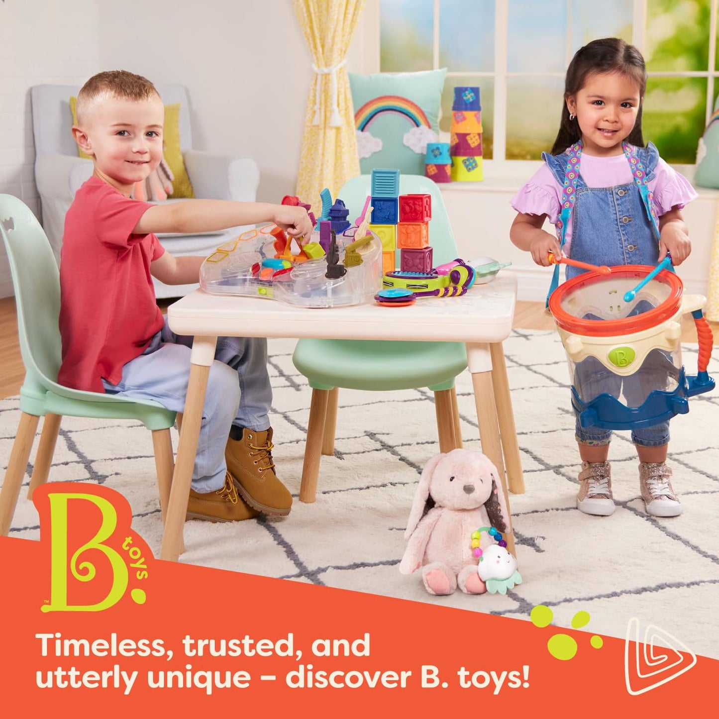 B. toys – Baby Blocks – Stacking & Building Toys for Babies – 10 Soft & Educational Blocks – Numbers, Shapes, Colors, Animals – One Two Squeeze – 6+ Months
