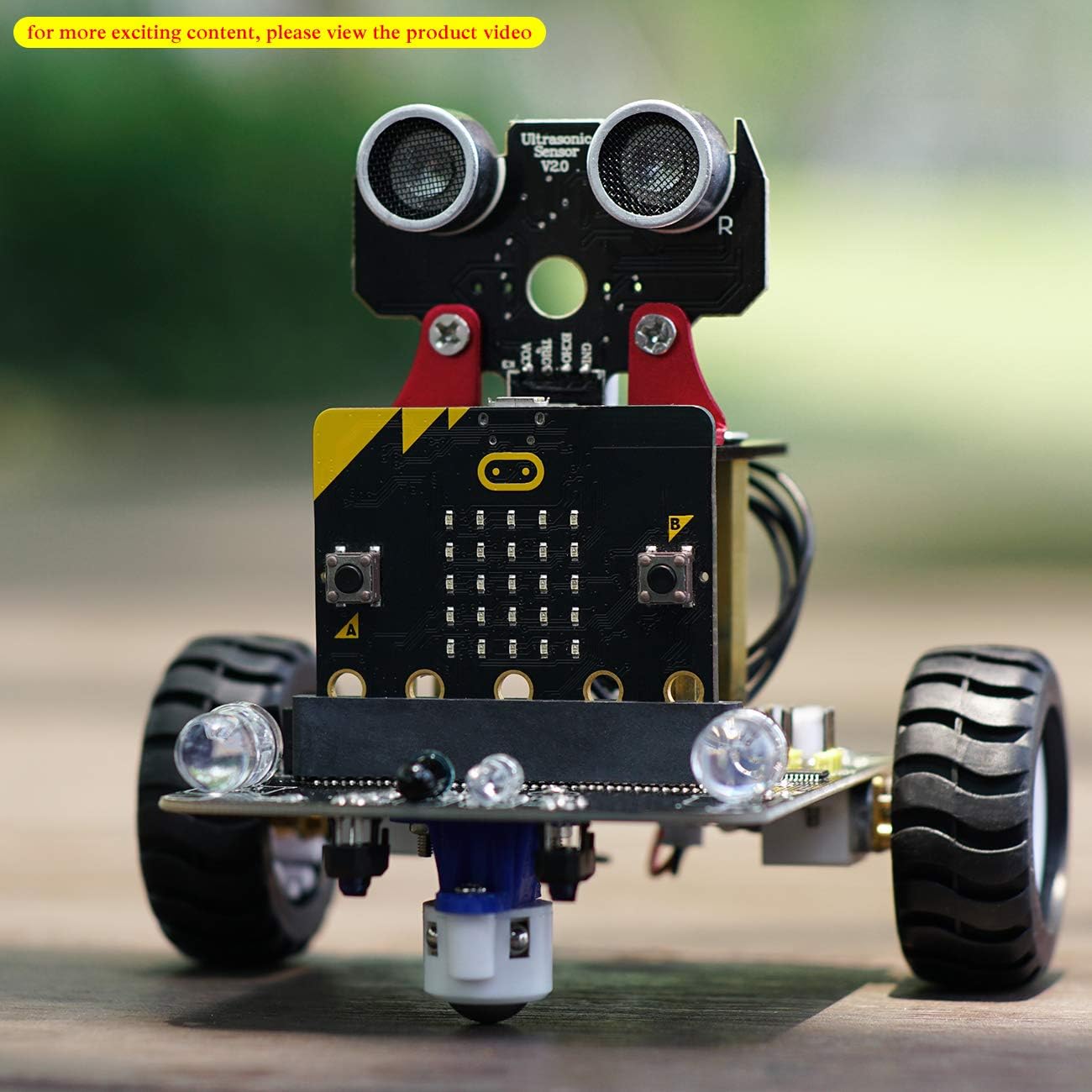 Yahboom STEM Education BBC Micro:bit Coding Robot Car Kit for Kids to Programmable DIY Toys for 12+ (Without Micro:bit)