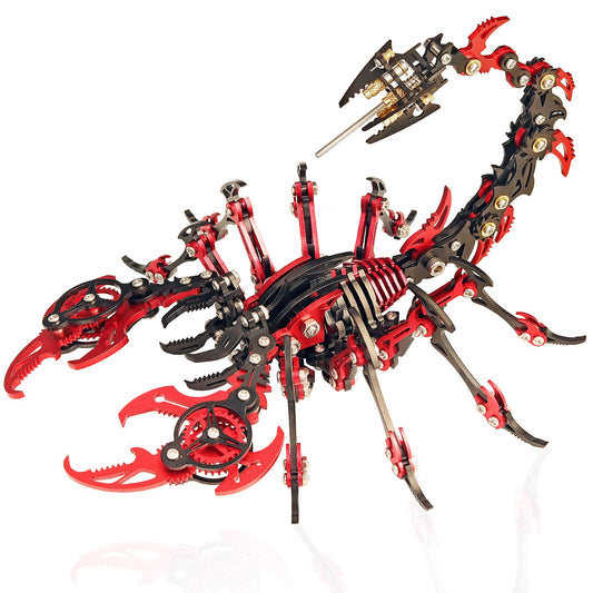 YUEZUDPO 3D Metal Puzzles for Adults, Scorpion 3D Metal Model Kit to Build DIY Colorful 3D Puzzle Ornaments for Adults, Teens Birthday Christmas
