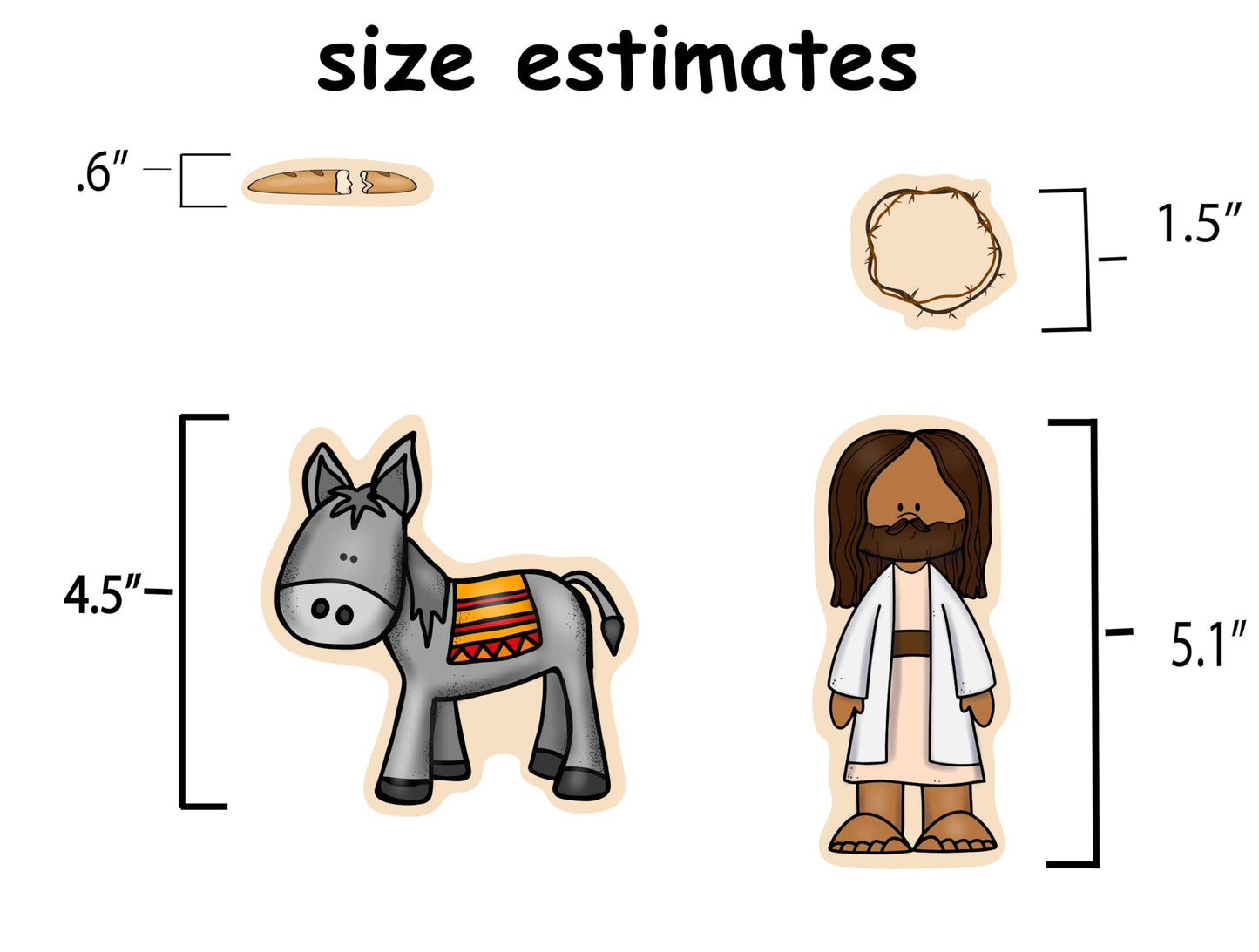 He is Risen Dark Skinned Bible Felt Figures for Flannel Board Story Easter Crucifixion Jesus Plus Activity Pages Lesson Guide
