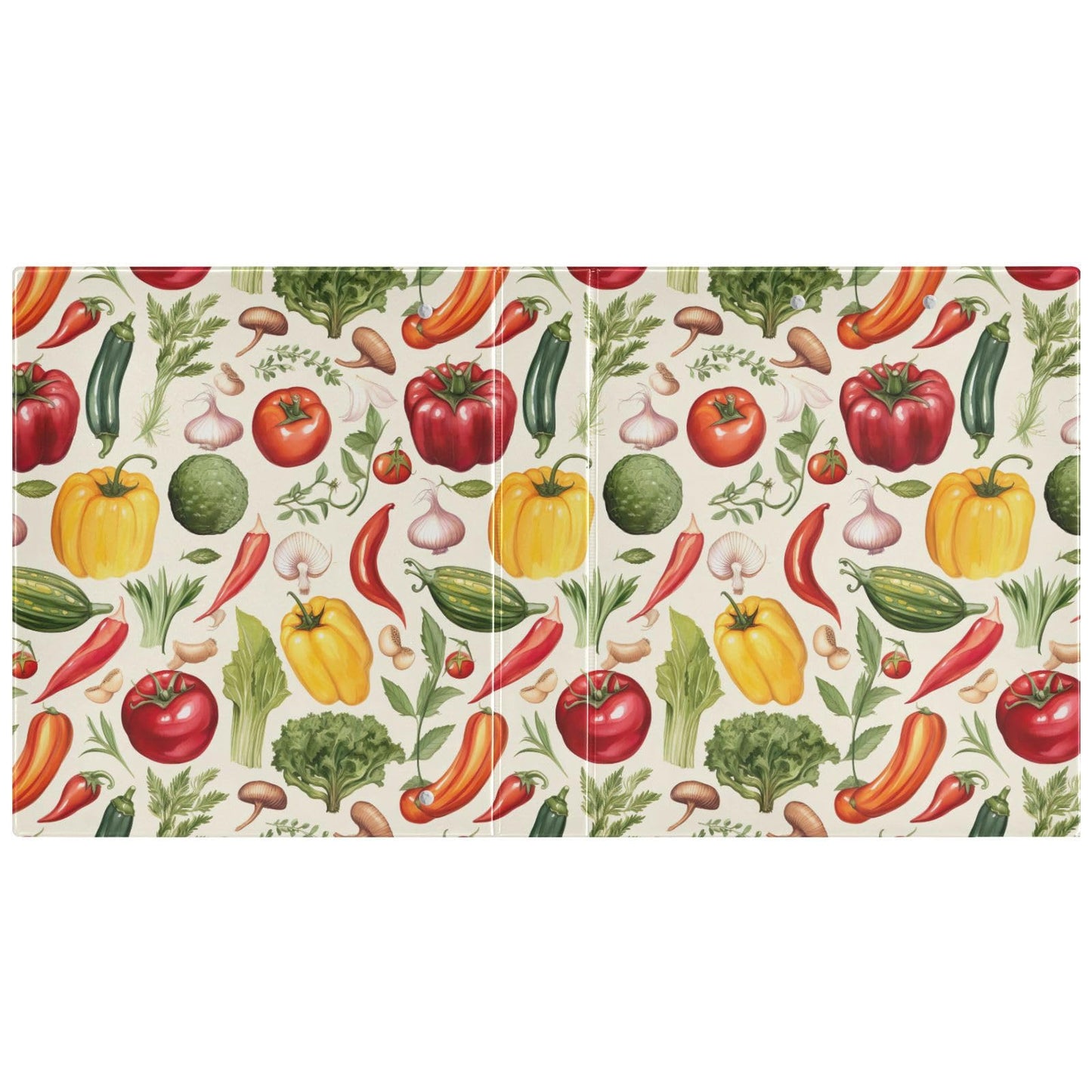 Joko Ivery Vegetables Carrots Tomatoes 3 Ring Binder 1.5 Inch Binders 3 Ring with 3 Pockets & Clipboard Letter Size Three Ring Binder Organizer for Work Recipes Paper Office Supplies Gifts 1 Pack