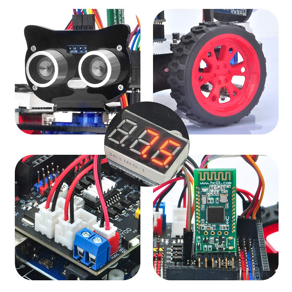 OSOYOO Smart Robot Car kit for Arduino to Learn Programming and Get Hands on Experience of Robotic Assembly for Adults and Youths