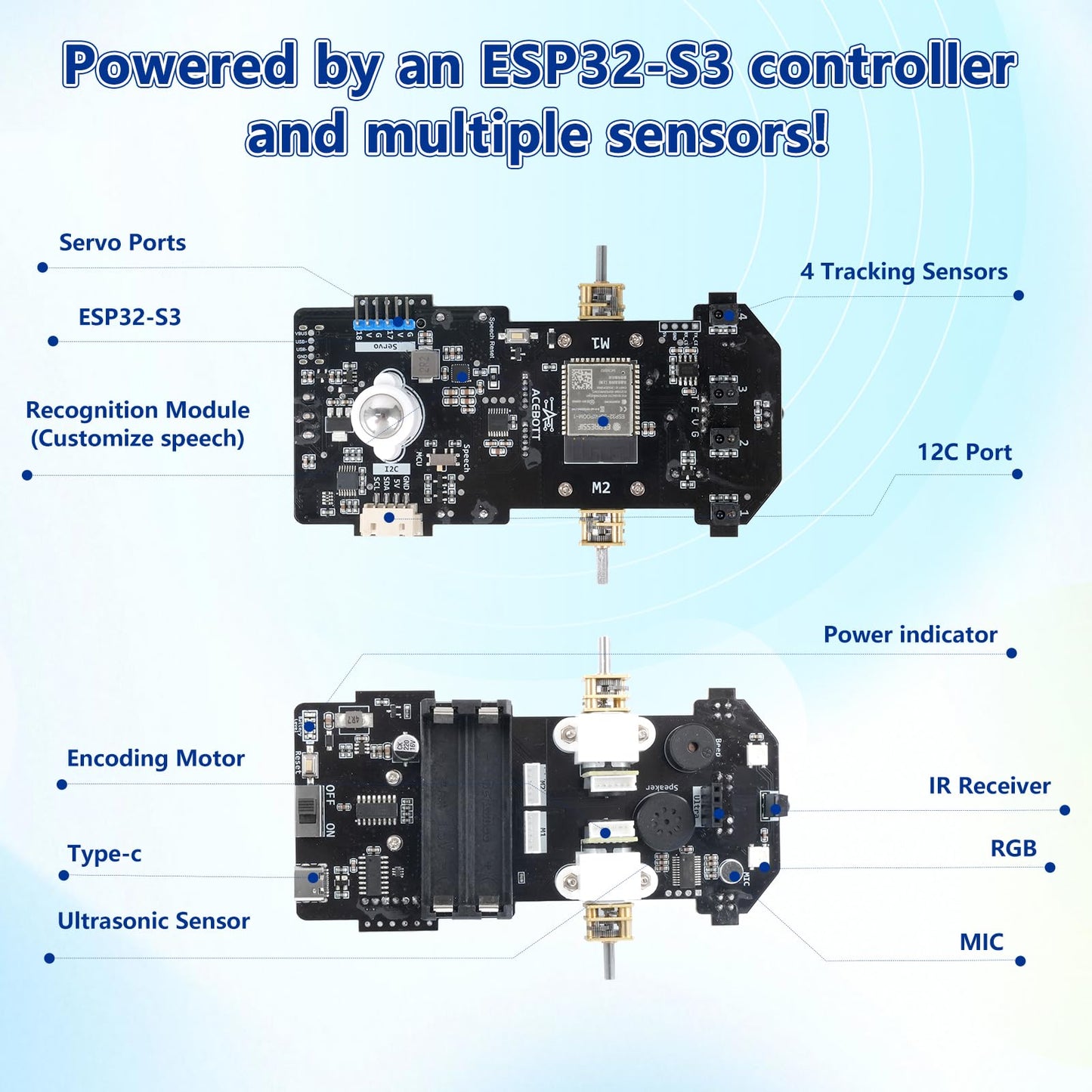 3-in-1 ESP32 IoT Control Smart Factory Kit with 2-in-1 TruckBott Smart Car Kit, Electronics Programming Robotics Kit Compatible with Arduino Scratch, School Home DIY Education STEAM Set for Teens 12+