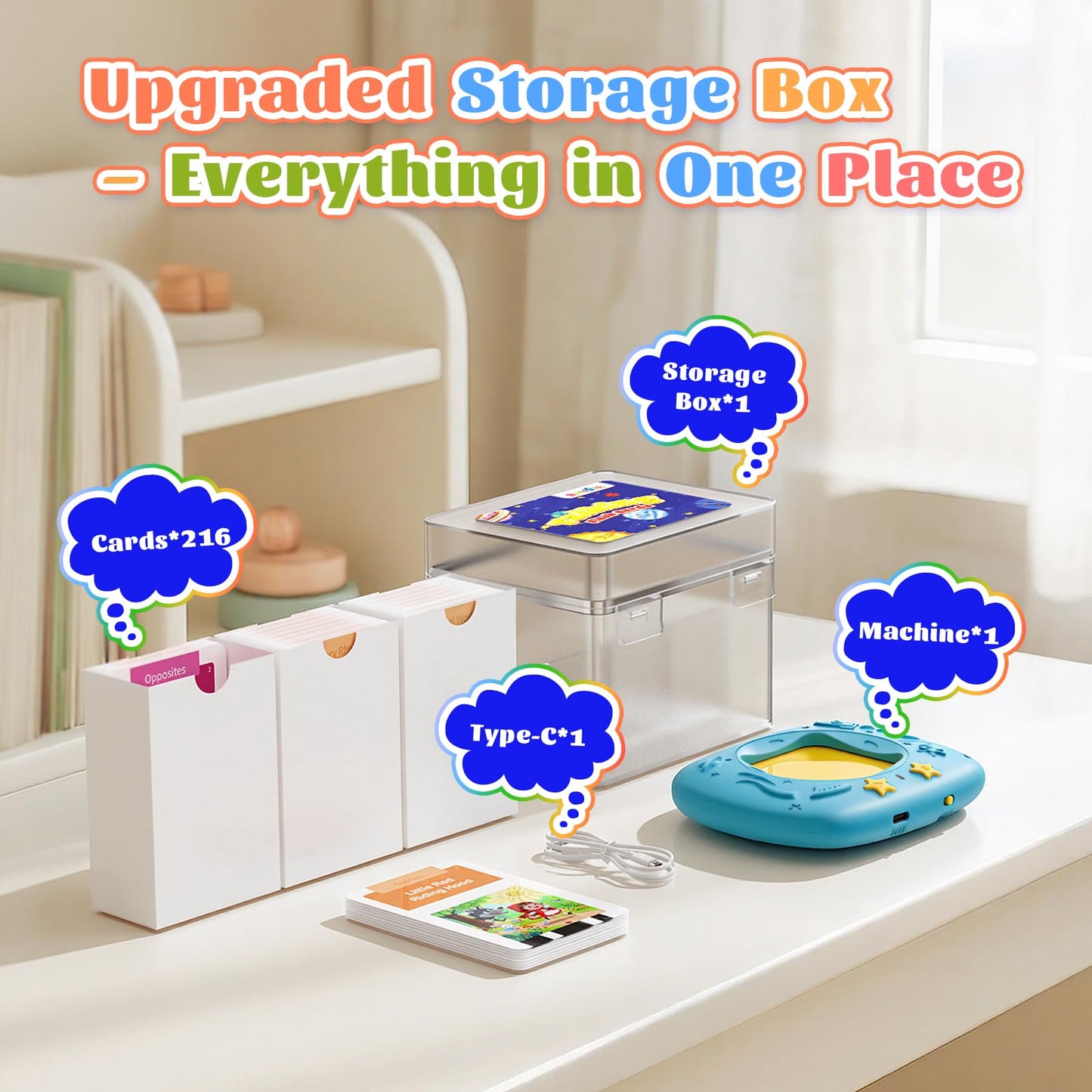 HOMESTEC Toddler Talking Flash Cards with 216 Double Sided Cards for Speech Therapy Learning for Ages 3 to 6 Featuring 24 Themes Short Sentences Real Sounds and Stories Birthday Gifts for Kids