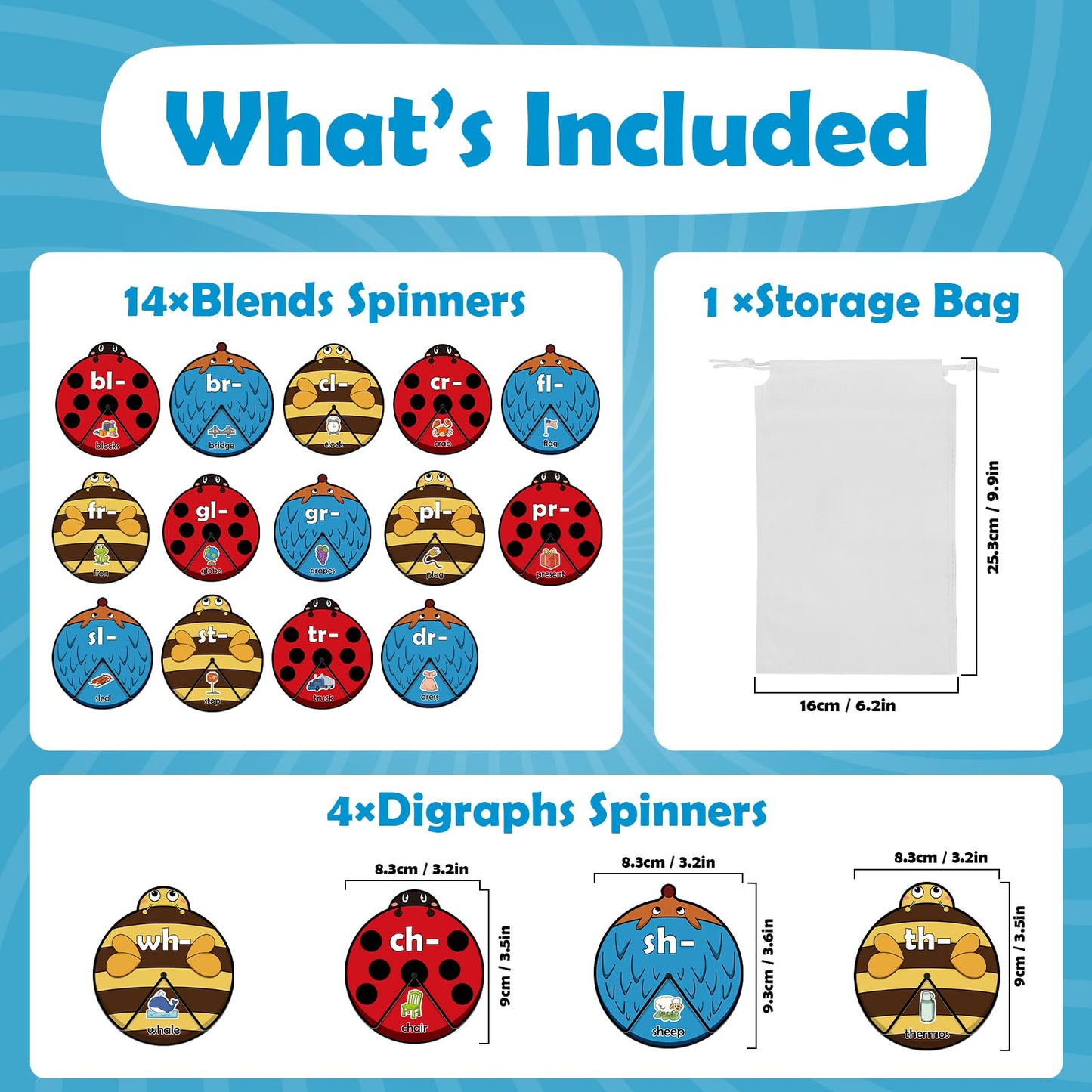 Kasfalci Blends & Digraphs Cards, Phonics Games,Speech Therapy Toys for Toddlers Kids,Learn to Read, Spelling Reading Learning Sight Words Games,Kindergarten Preschool Learning Activities Educational
