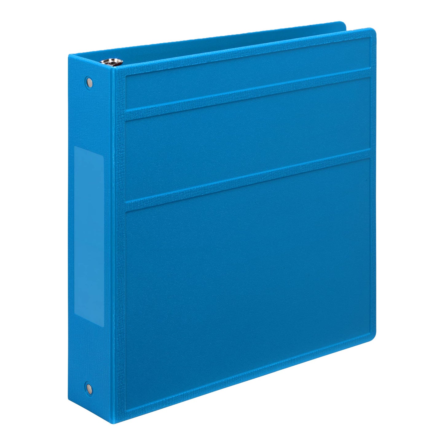 Carstens 2-Inch Heavy Duty 3-Ring Binder - Side Opening, Pool Blue, Durable Plastic, Precision No-Gap Rings, Waterproof Covers, No Pockets, Holds 300 US Letter Sheets, BPA-Free, Made in USA (5828-3R)