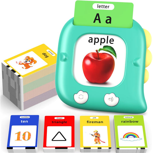 Kidzdo Talking Flashcards for Toddlers, 560 English Sight Words Educational Toy, Pocket Speech Therapy Toys, Autism Sensory Toys for Kids 1-6, Birthday Xmas Gift for Boys