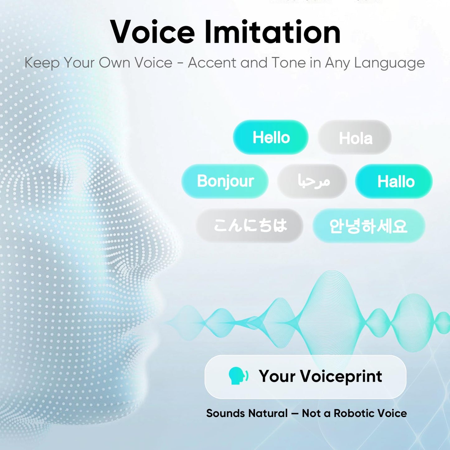 InnAIO T10 AI Language Translator Device, Real-Time Two-Way Voice Translator with GPT Accuracy & Voice Cloning, Pocket Spanish to English Translator for Travel, Business & Video Calls (140+ Languages)