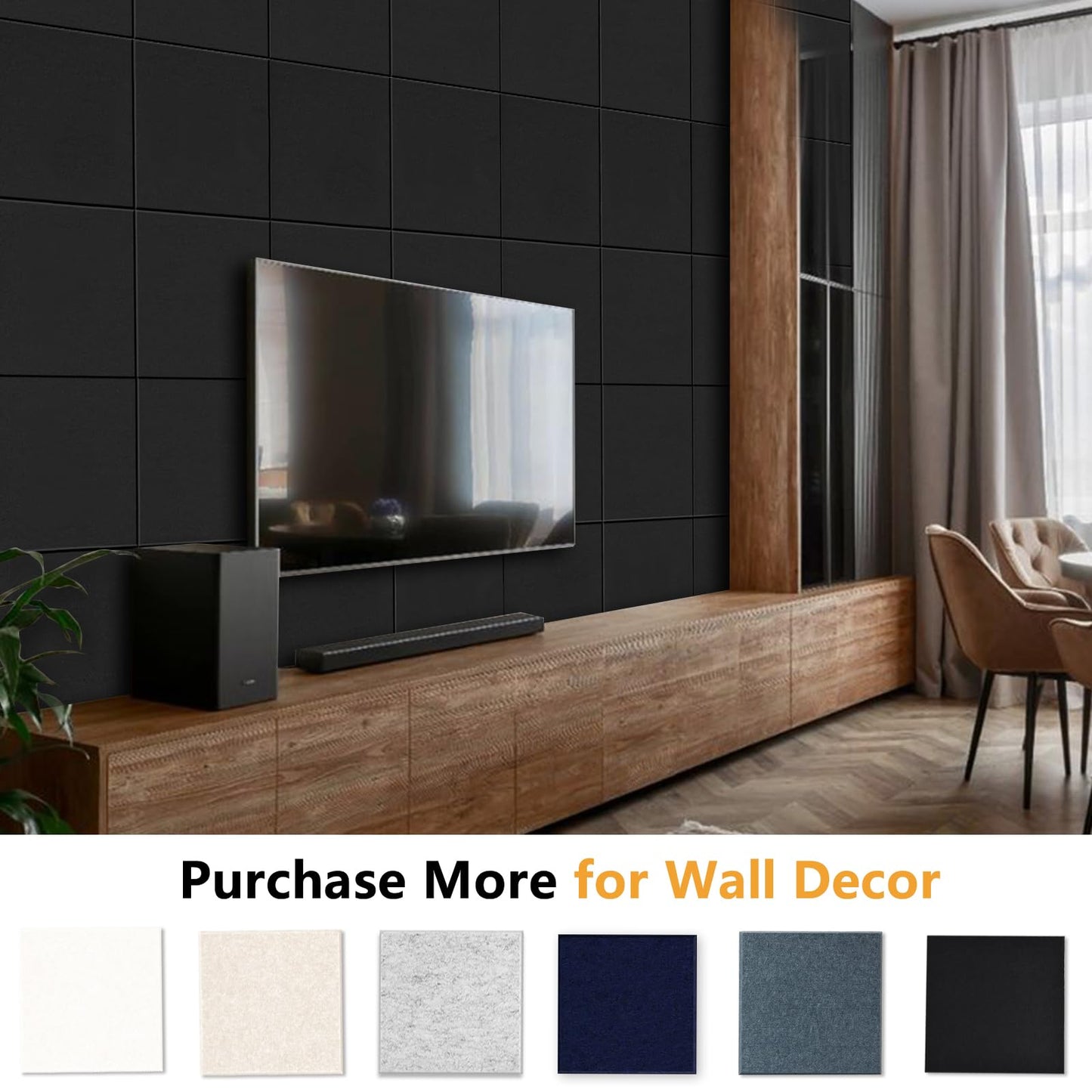 Large Cork Board Tiles for Wall with Push Pins, Removable 36" x 24" Bulletin Board Sets, Adhesive Pin Board | Magrowill 6 Packs Felt Panels for Interior Wall Decor