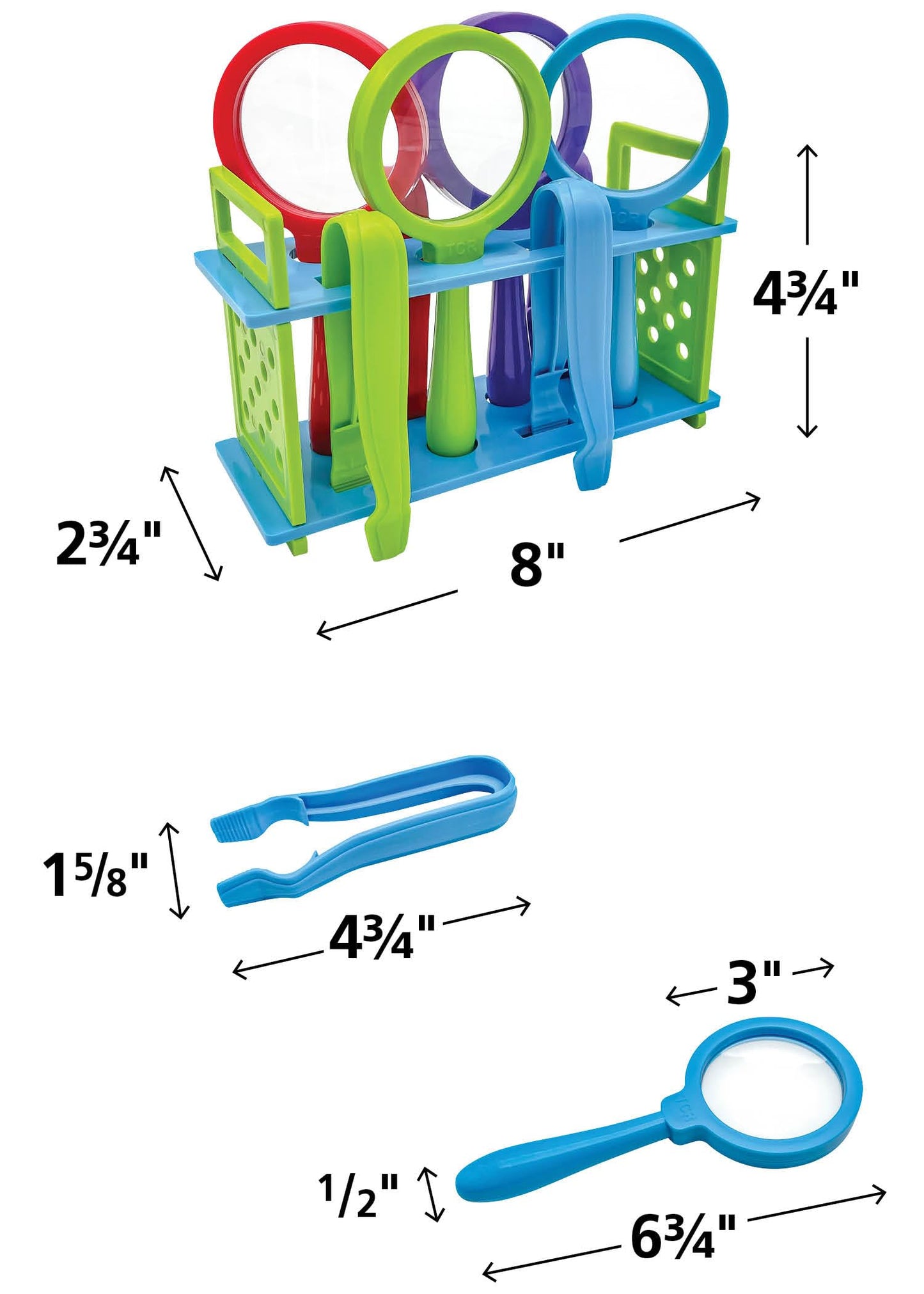 Teacher Created Resources Up-Close Science: Magnifying Glasses & Tweezers Activity Set (TCR20368)