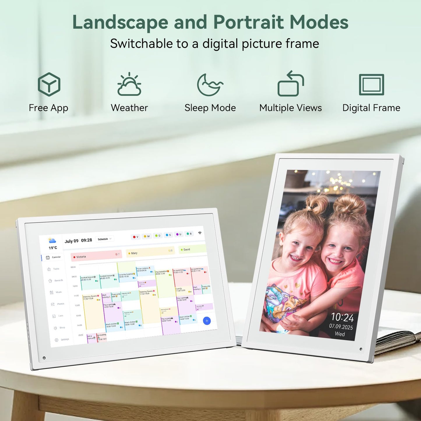 Digital Calendar,10.1 Inch Planner Electronic Calendar&Chore Chart,Smart Calendar Touchscreen Interactive Display for Family Schedules,Bussiness Working tasks,Great for Organizing Your Routines,Gifts for Women Mom