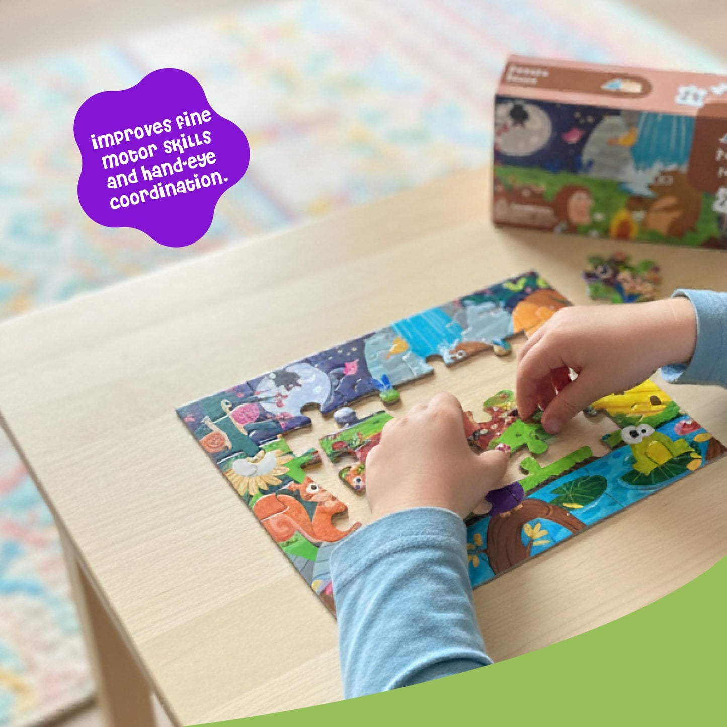 Dinomini Floor Puzzles for Toddlers 4-in-1 Value Pack - 4 x Puzzles for Toddlers 2-4 - 24, 36, 48 & 60 Pieces - Preschool Learning Activities - Learning & Educational Toys
