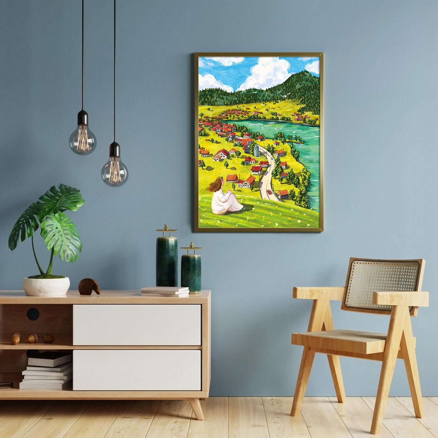 TangMosaic Puzzles for Adults 1000 Pieces, Jigsaw Puzzle for Adults, Fun Challenging Puzzle, Mountain Top Calm Puzzles Game, Interlock Perfectly No Dust, Gifts for Easter Mother’s Day