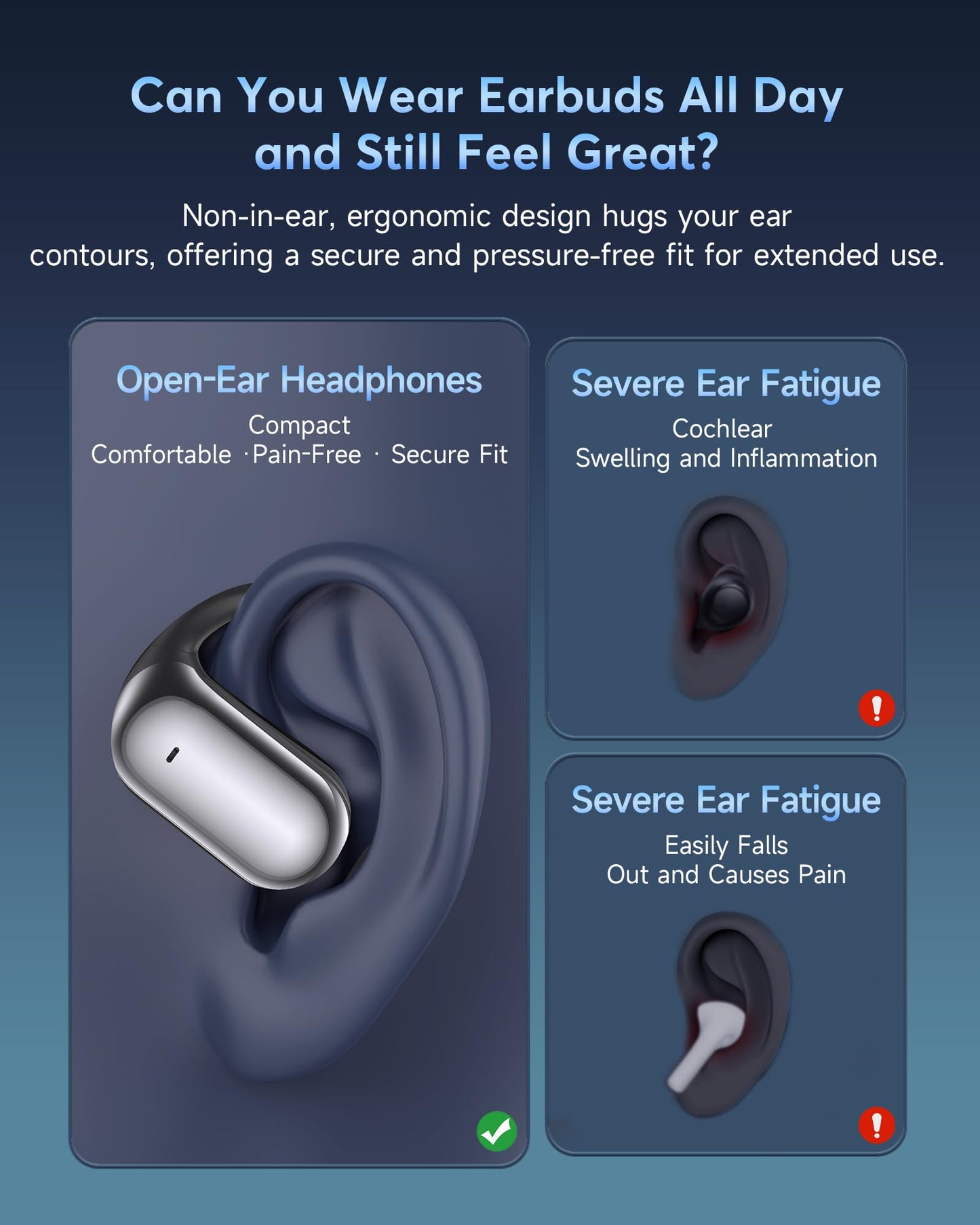 Faxoimu AI Translation Earbuds Real Time, 3-in-1 Translator Earbuds, 80H Playtime Translating Device, 144 Language Translator Earbuds for iPhone and Android, for Travel/Business/Meeting/Learning