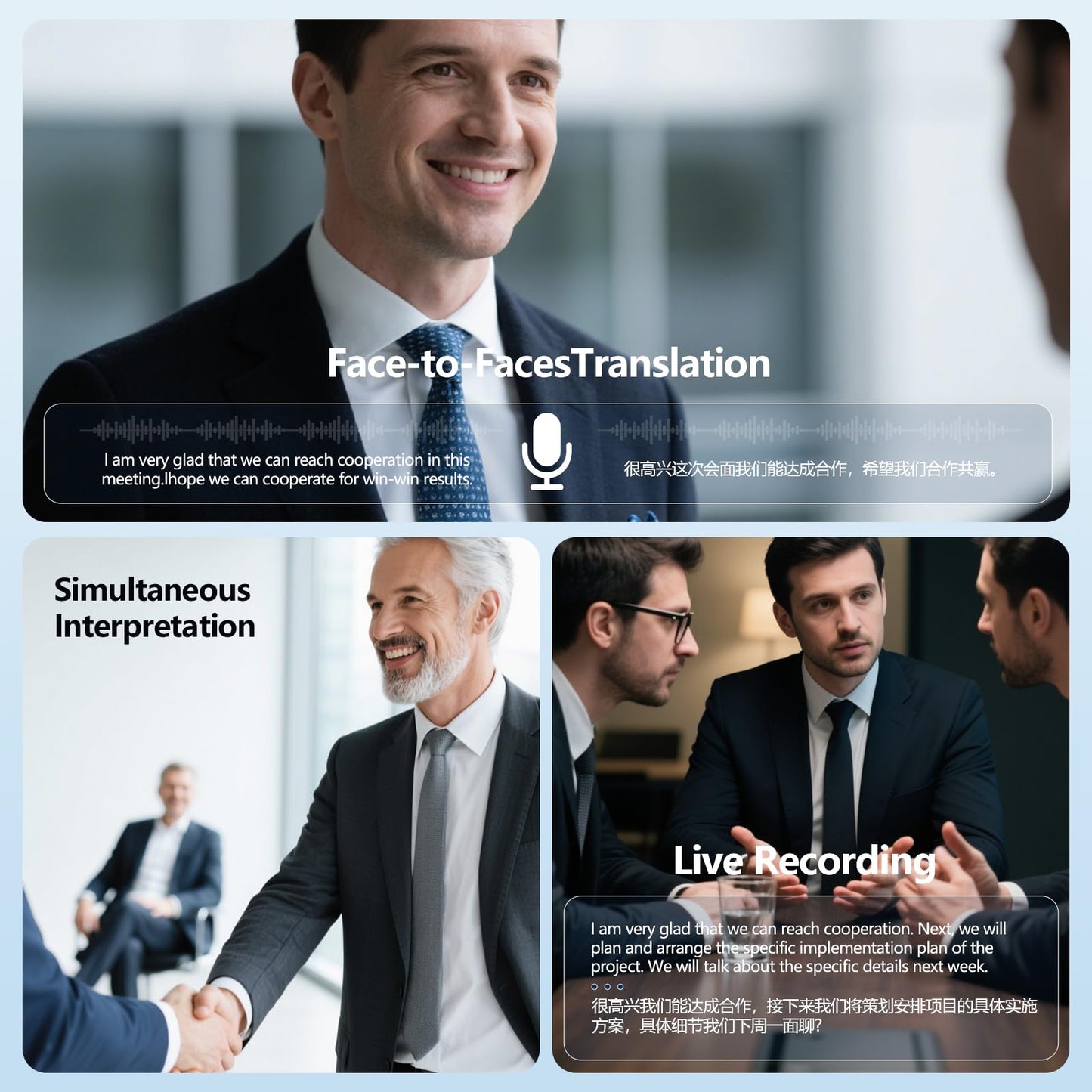 Translation Earbuds Real Time - AI 144 Language Translator Earbuds, Audifonos Traductores Inglés Español, 3-in-1 Translating Device, Translate Ear Buds for Travel Learning with Charging Case Black