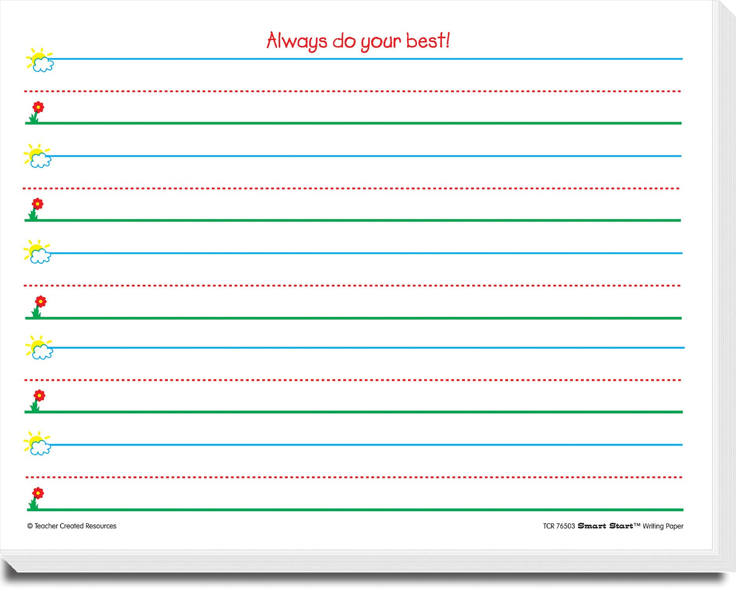 Teacher Created Resources Smart Start K-1 Writing Paper: 360 Sheets (TCR76503)